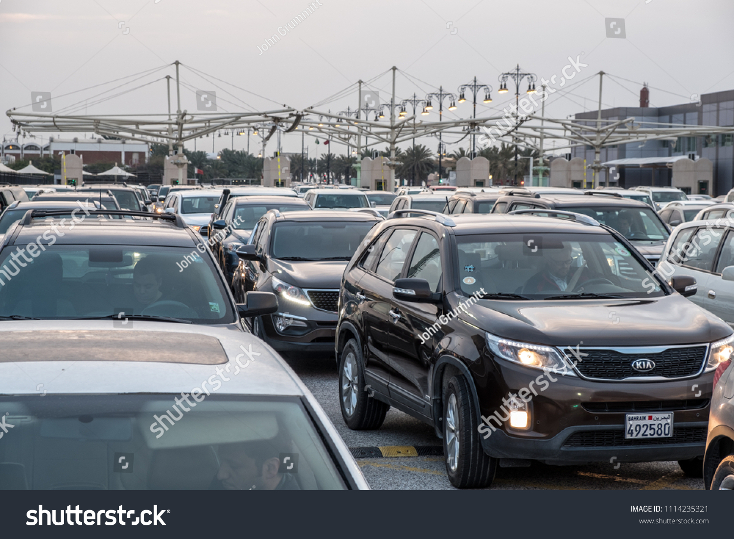 Causeway Island Bahrain 25 February 2017 Stock Photo 1114235321 ...