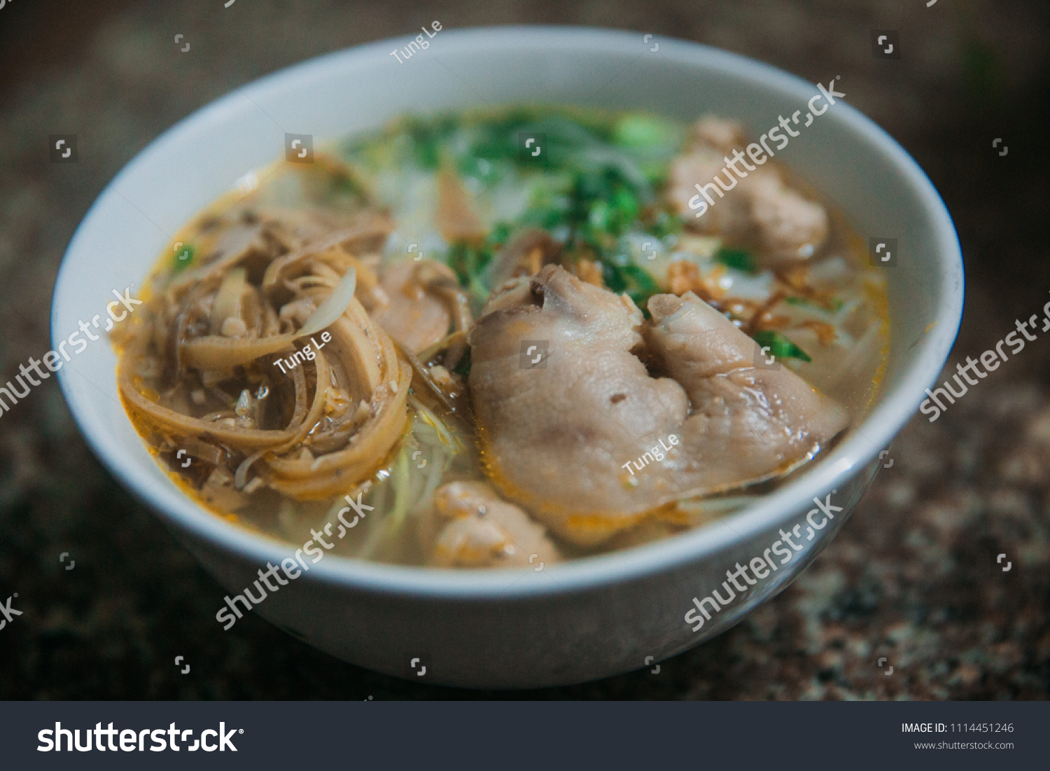 Vietnamese Pig Foot Noodles Stock Photo 1114451246 | Shutterstock