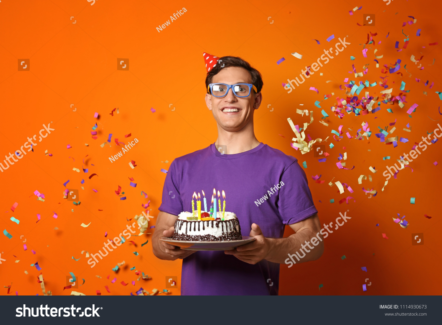 Young Man Birthday Cake On Color Stock Photo 1114930673 Shutterstock picture-of-a-birthday-cake-for-a-man-healthy-food-galerry