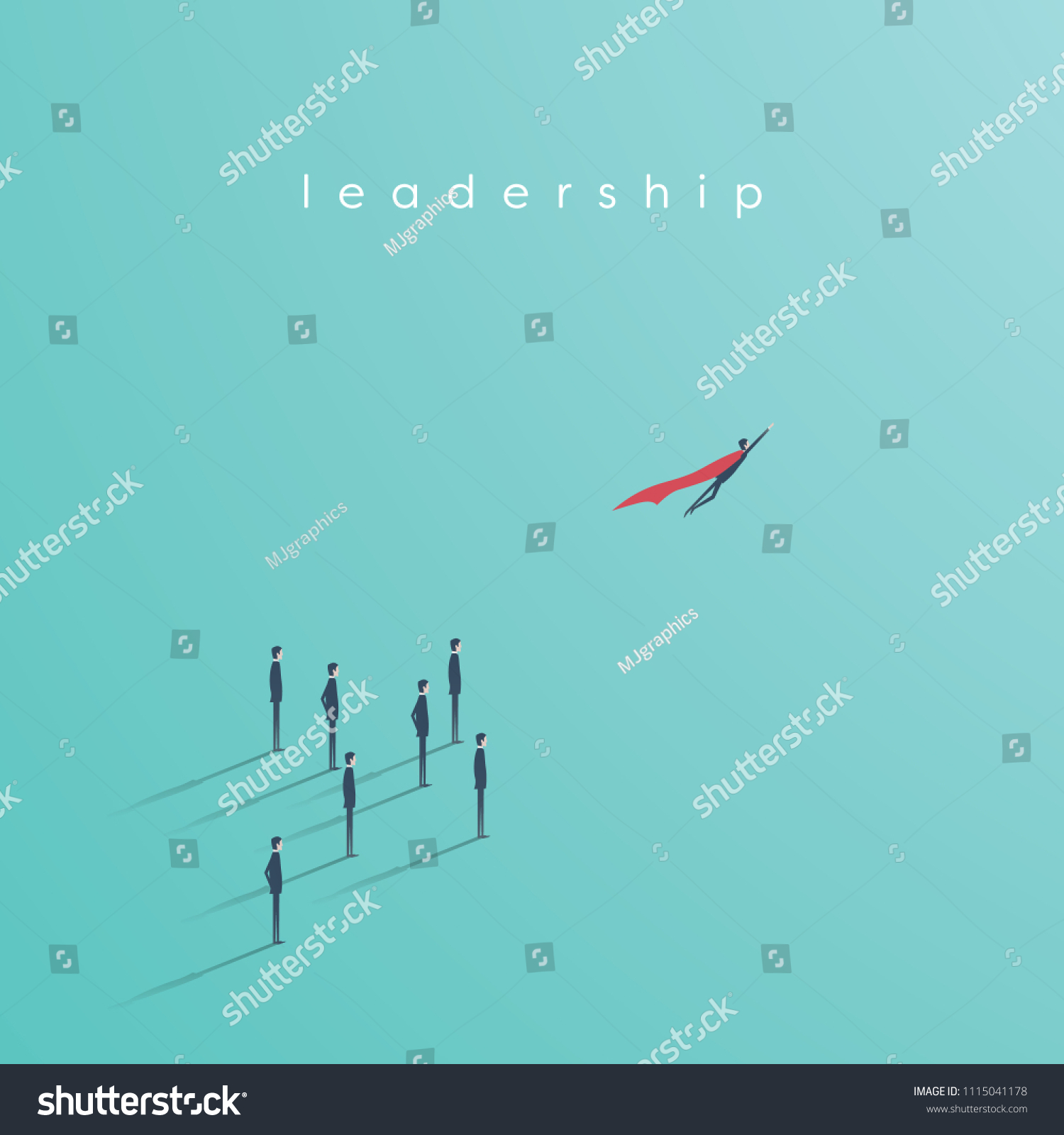 Business Superhero Vector Concept Businessman Flying Stock Vector ...