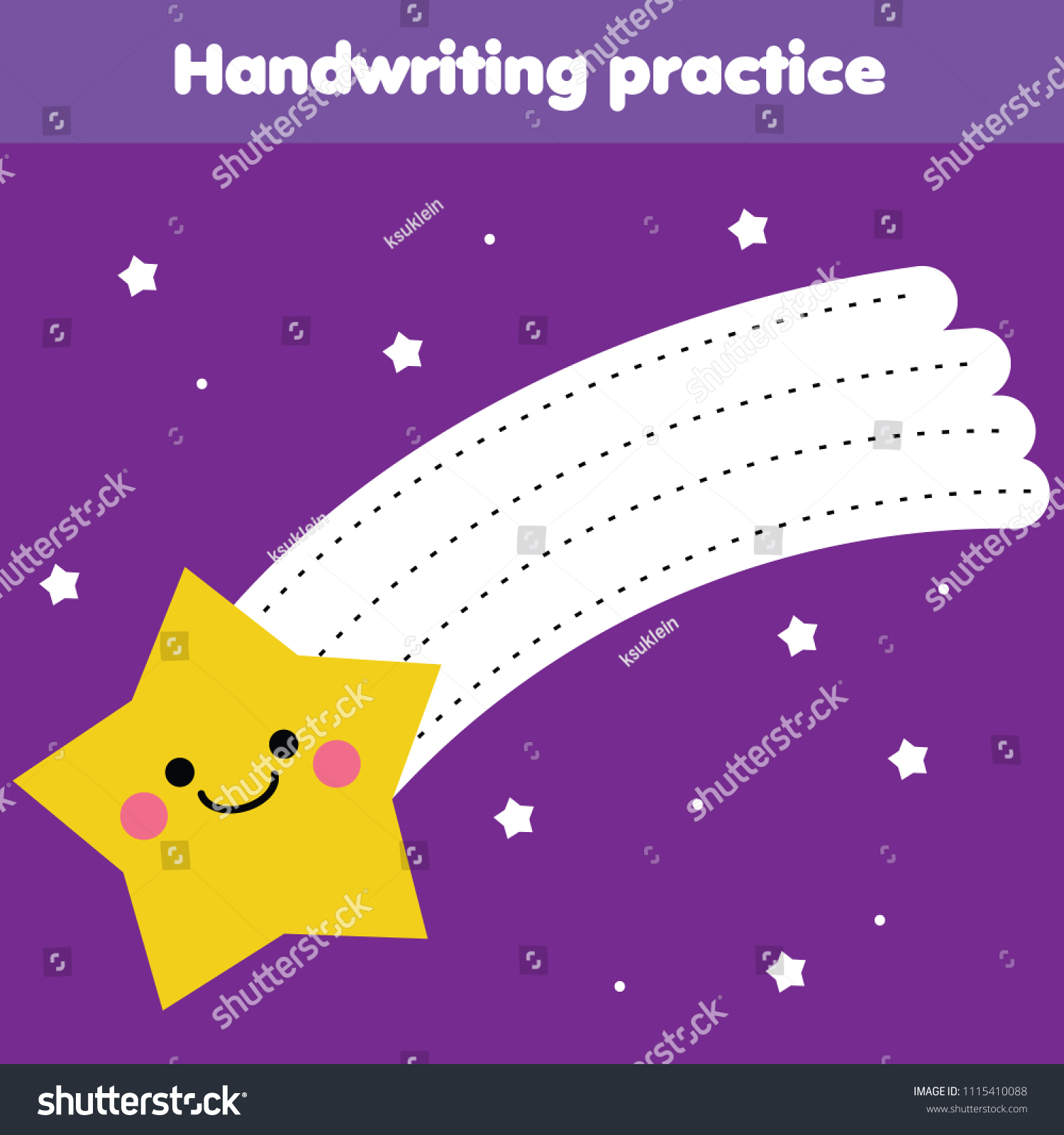 tracing-lines-toddlers-handwriting-practice-sheet-stock-illustration