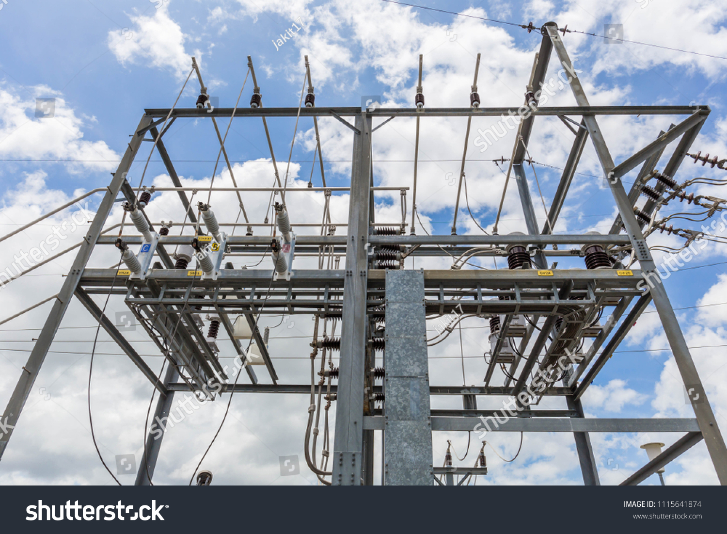 Electrical High Voltage Substation Stock Photo 1115641874 | Shutterstock