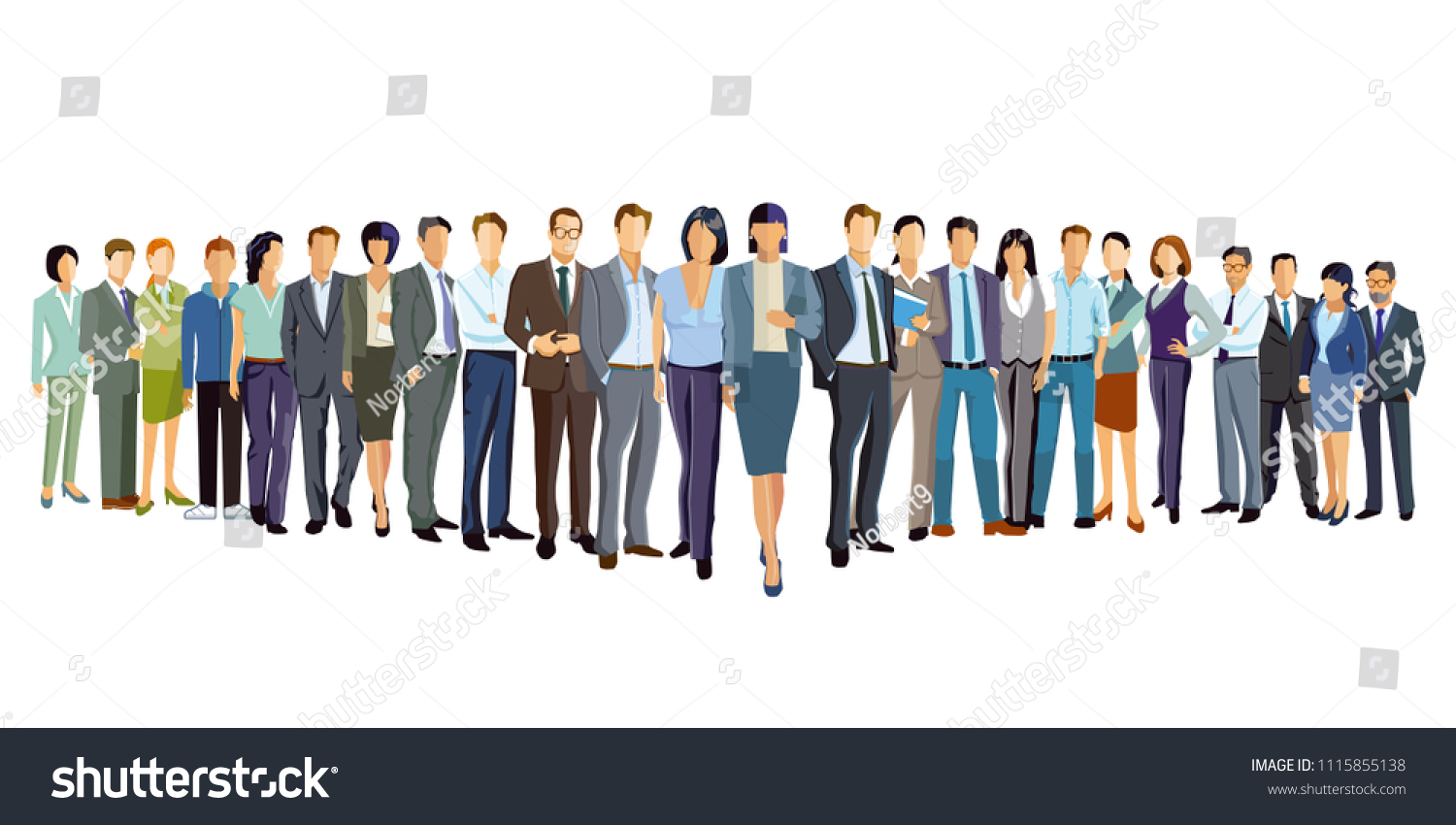 Presentation Group People Stock Vector (Royalty Free) 1115855138 ...