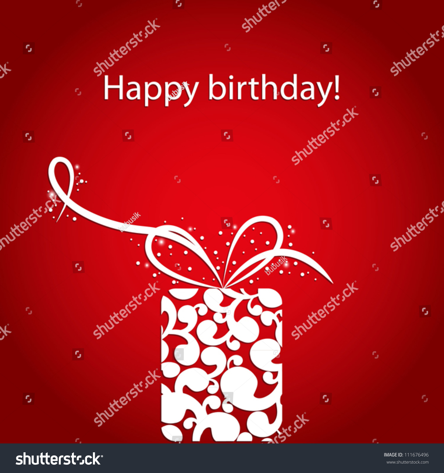 Happy Birthday Card Stock Vector (Royalty Free) 111676496 | Shutterstock