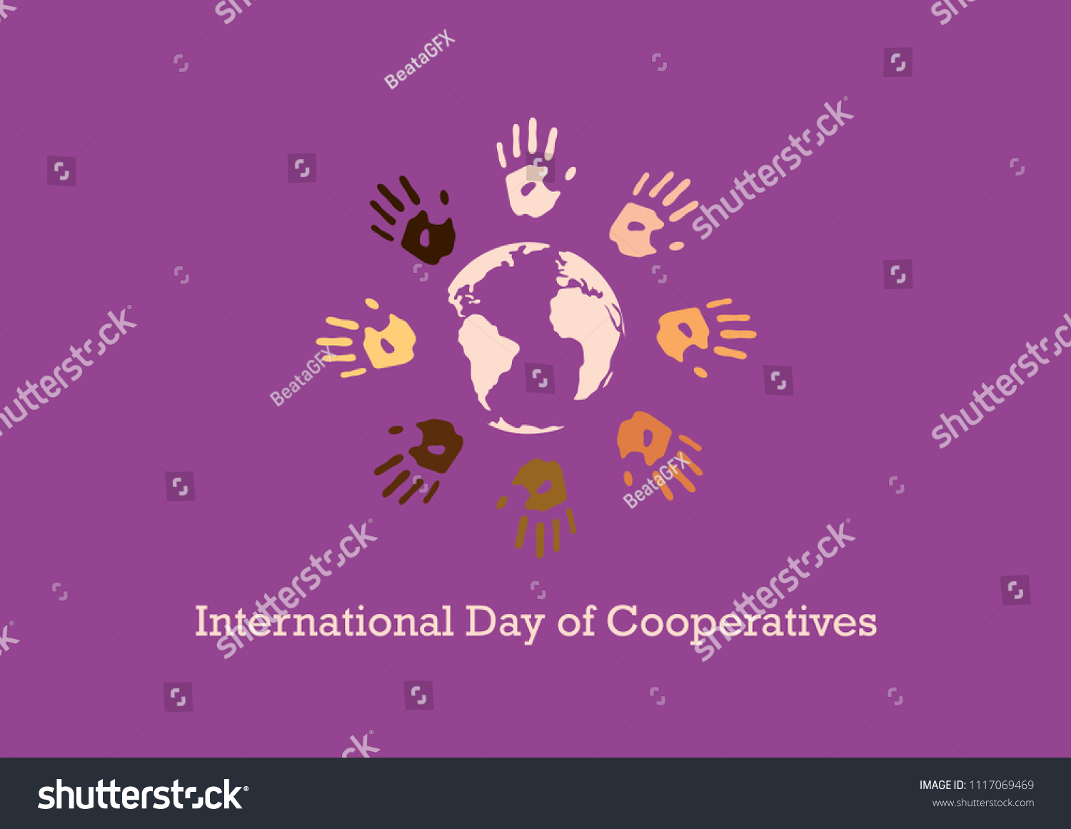 International Day Cooperatives Vector Human Cooperation Stock Vector Royalty Free 1117069469 1813