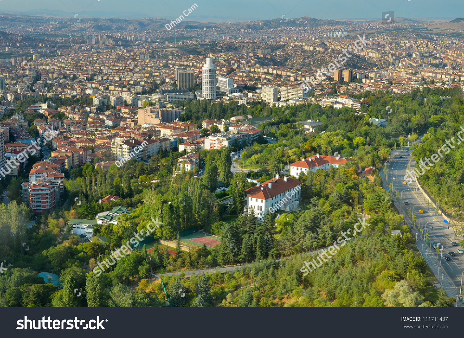 Aerial View Ankara Capital City Turkey Stock Photo 111711437 Shutterstock