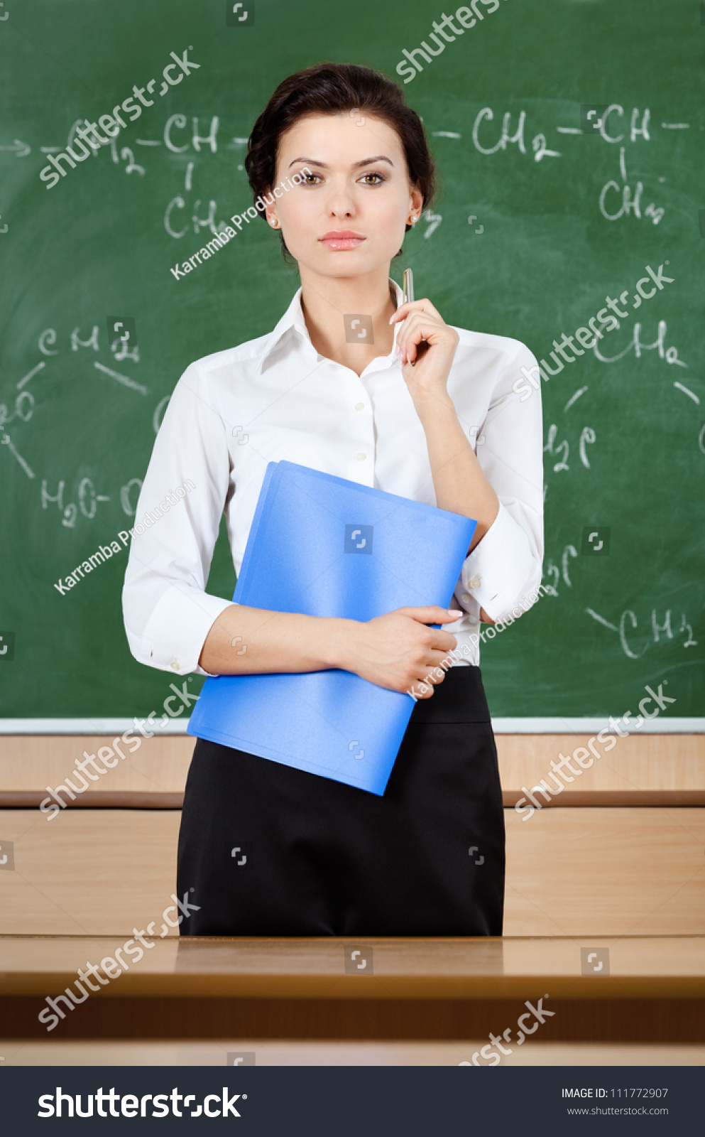 Smiley Teacher Blackboard Stock Photo 111772907 | Shutterstock