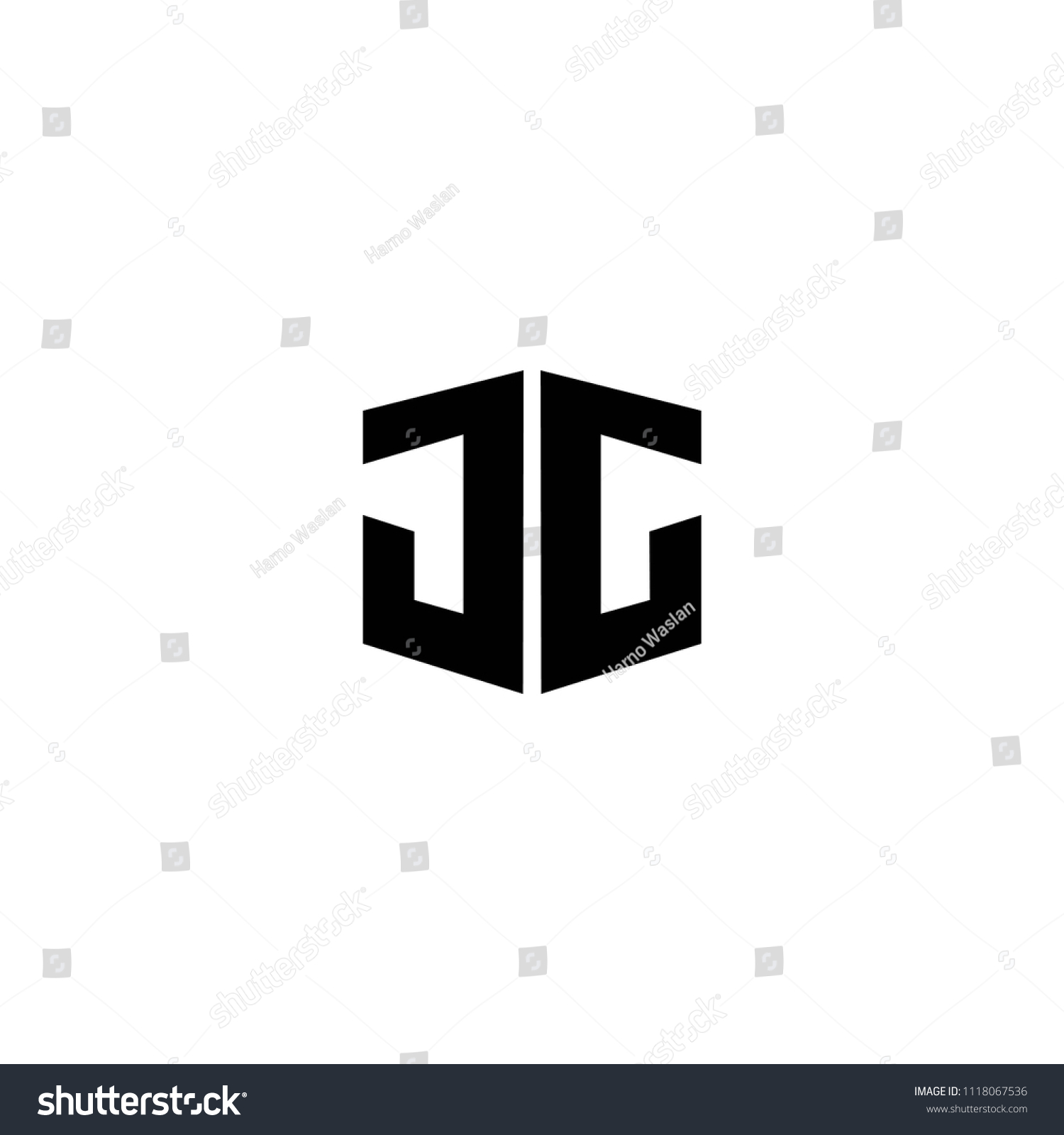 Jg Letter Vector Logo Jj Letter Stock Vector (royalty Free) 1118067536 