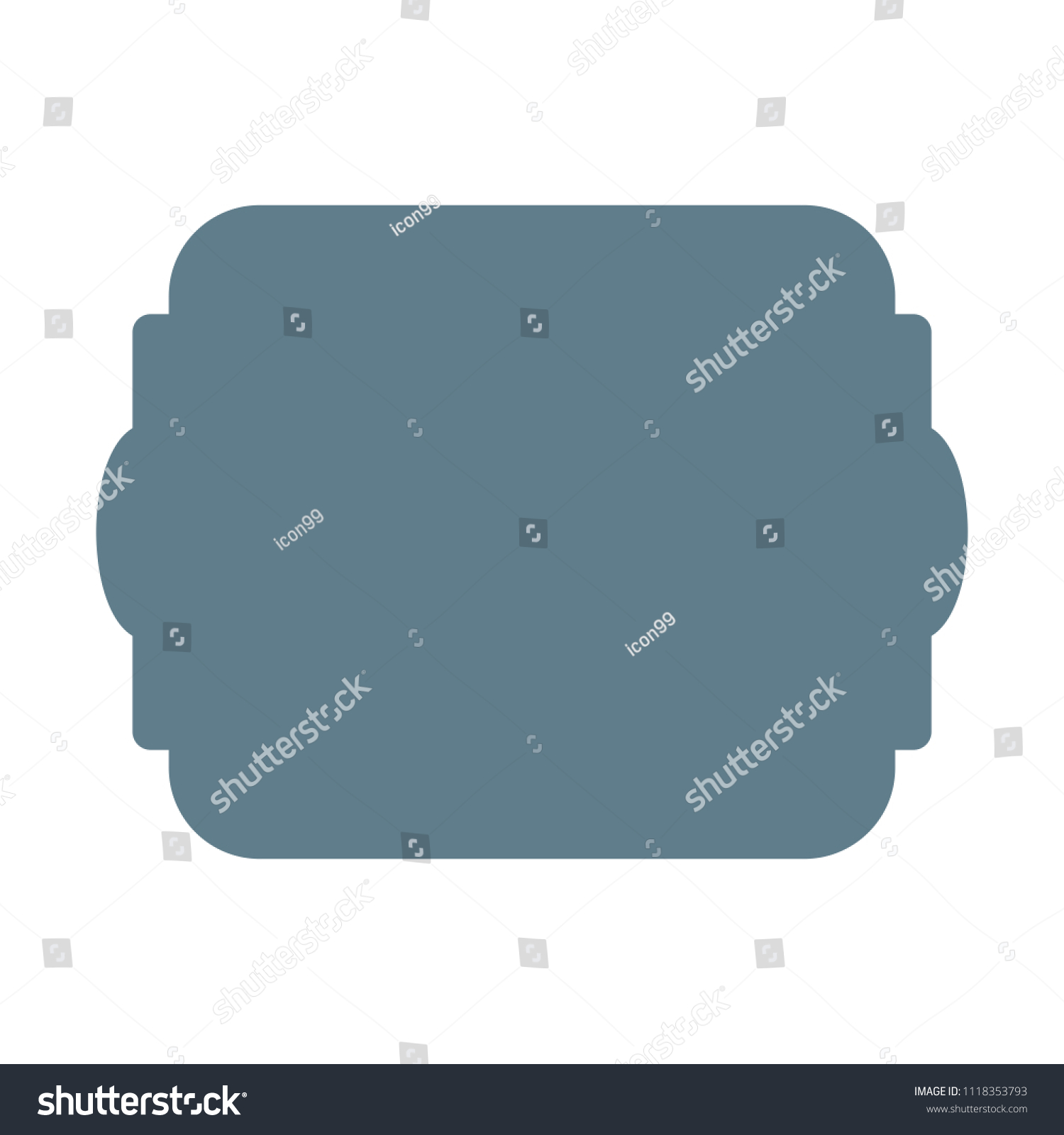 Rectangular Frame Shape Stock Vector (Royalty Free) 1118353793 ...