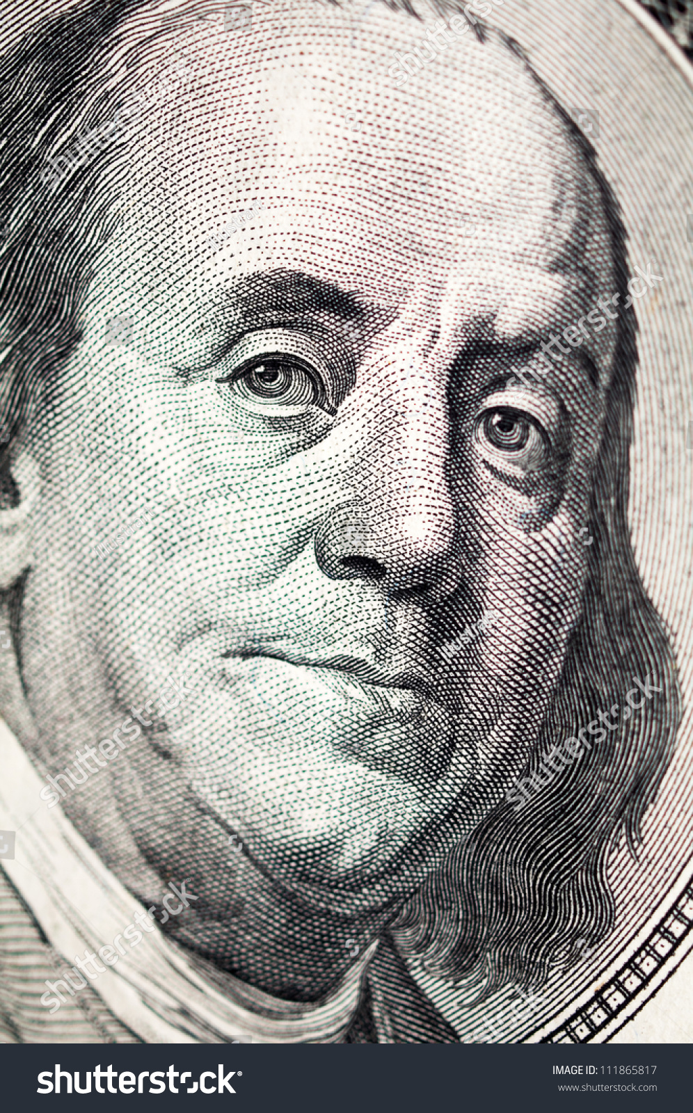 Benjamin Franklin Face On Dollar Bill Stock Photo 111865817 | Shutterstock