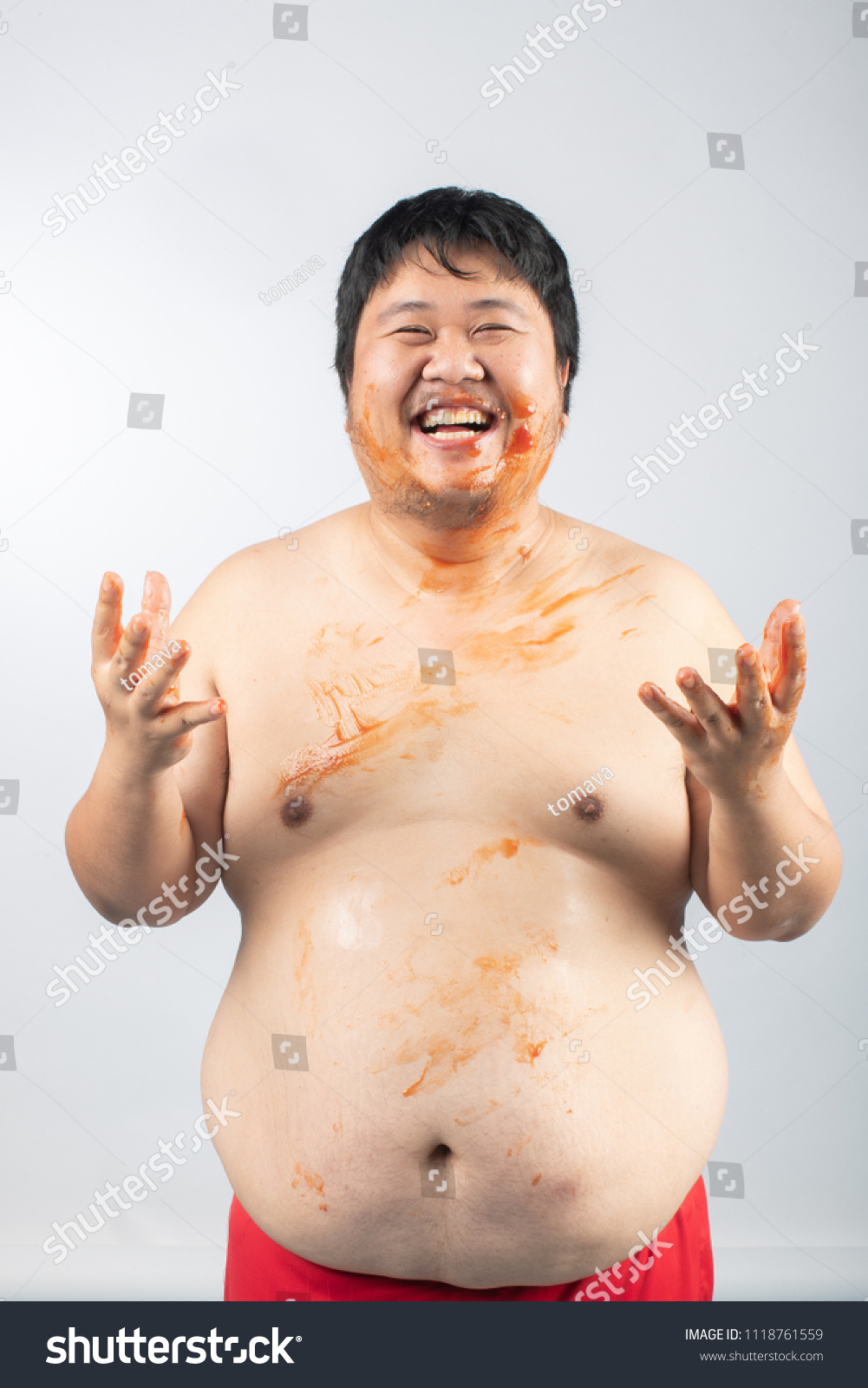 Fat Guy Eating Naked | Gay Fetish XXX