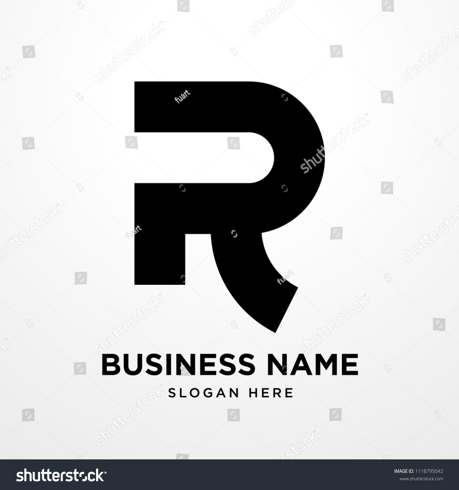 Business Logo Template R Letter Use Stock Vector (Royalty Free ...