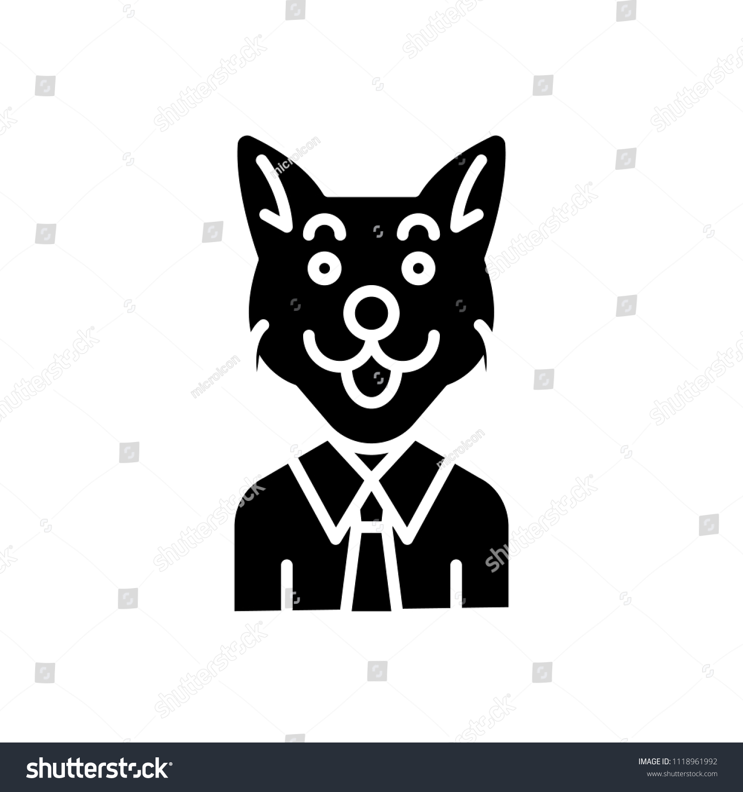 Corruptor Black Icon Concept Corruptor Flat Stock Vector (Royalty Free ...