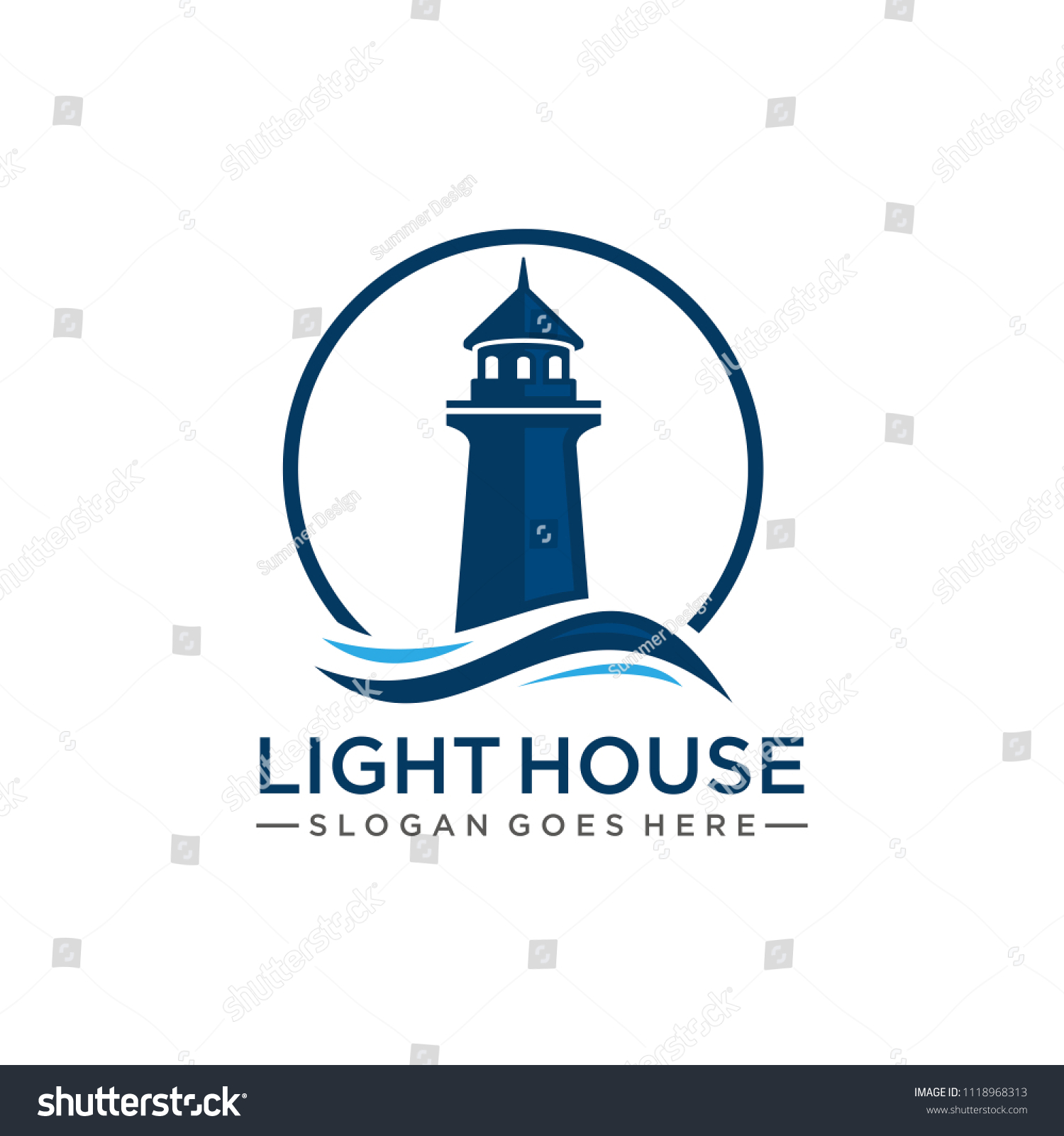 Lighthouse Logo Vector Stock Vector (Royalty Free) 1118968313 ...