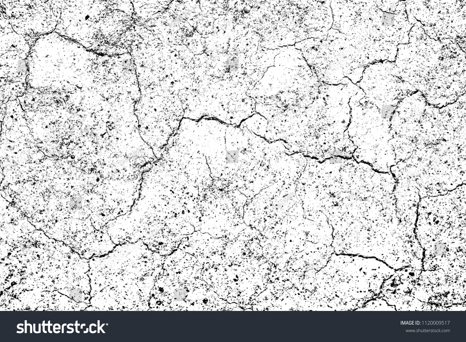 Top View Cracked Soil Ground Earth Stock Illustration 1120009517 ...