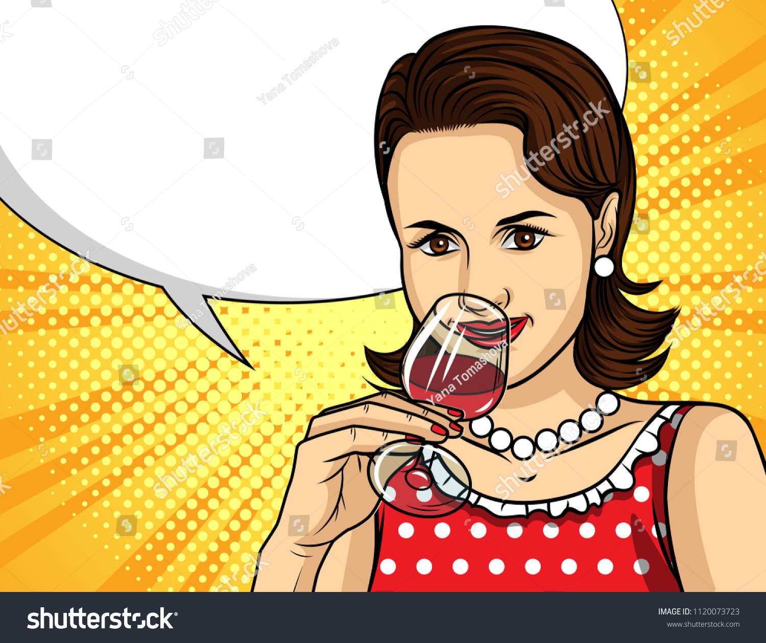 Vector Colorful Pop Art Comic Style Stock Vector (Royalty Free ...