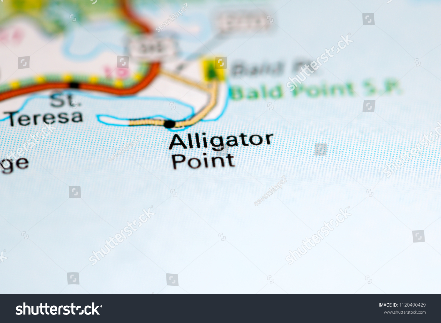 Alligator Point Florida Map Alligator Point Florida Usa On Map Stock Photo 1120490429 | Shutterstock