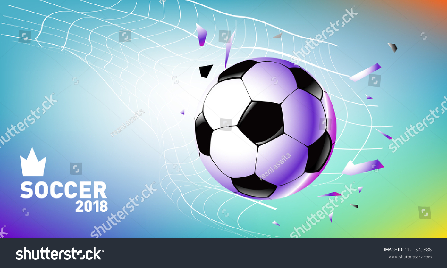 Soccer Vector Illustration Background Template Football Stock Vector ...