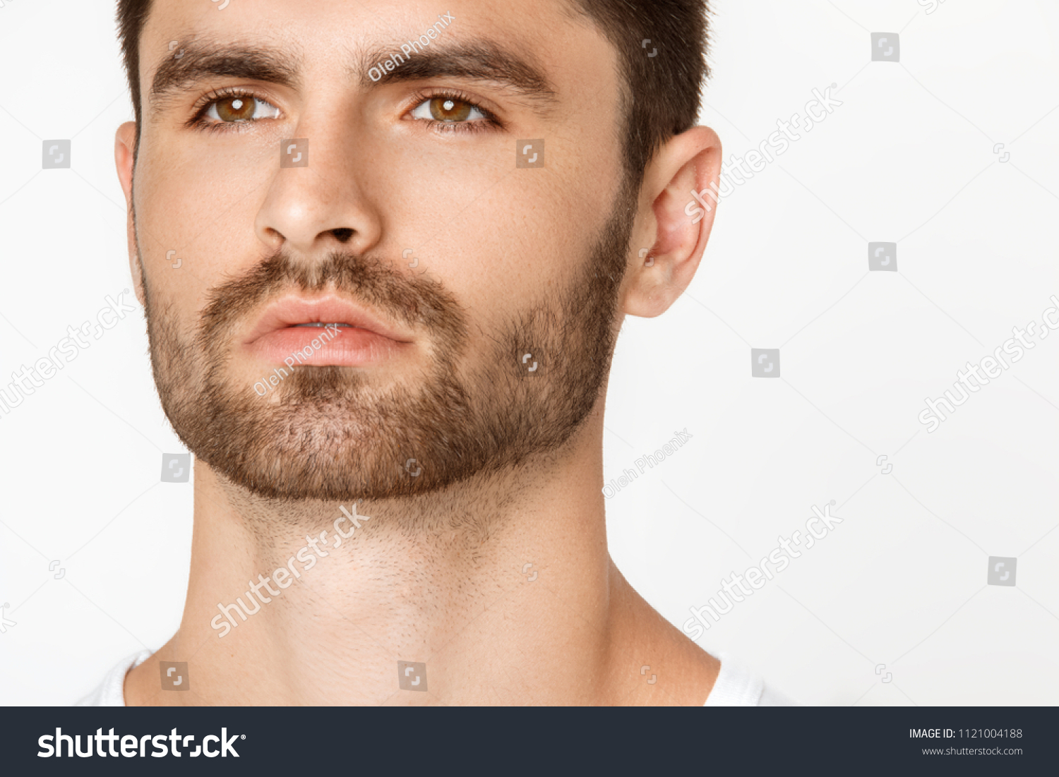 Strong Face Male Model Casual Style Stock Photo 1121004188 | Shutterstock