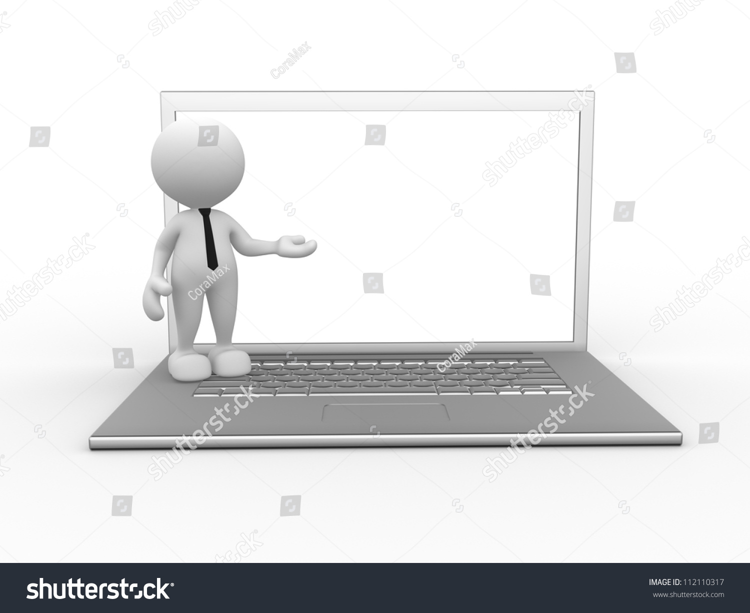 3d People Man Person Laptop Stock Illustration 112110317 | Shutterstock