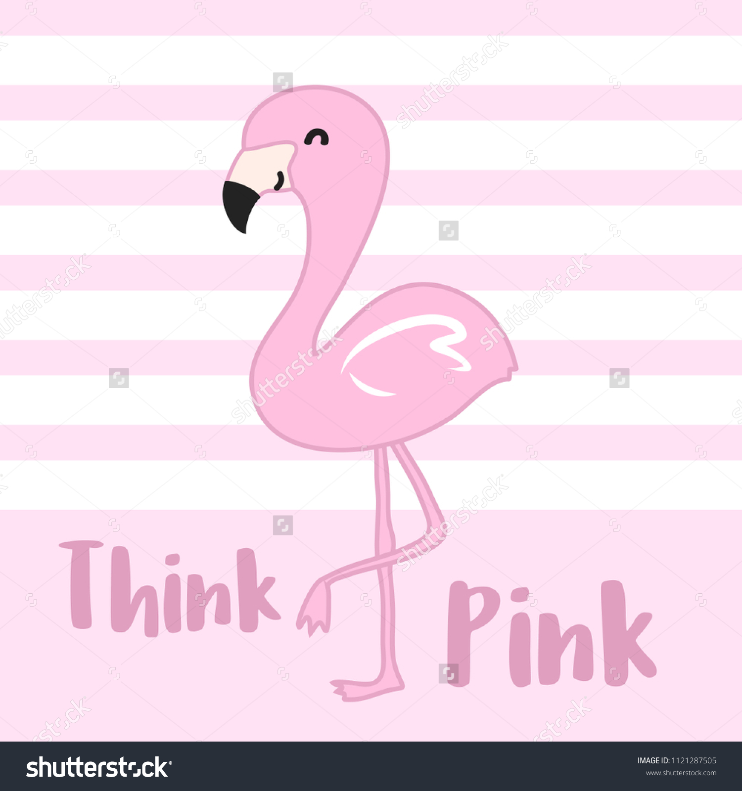 cute-pink-cartoon-flamingo-design-vector-vector-de-stock-libre-de