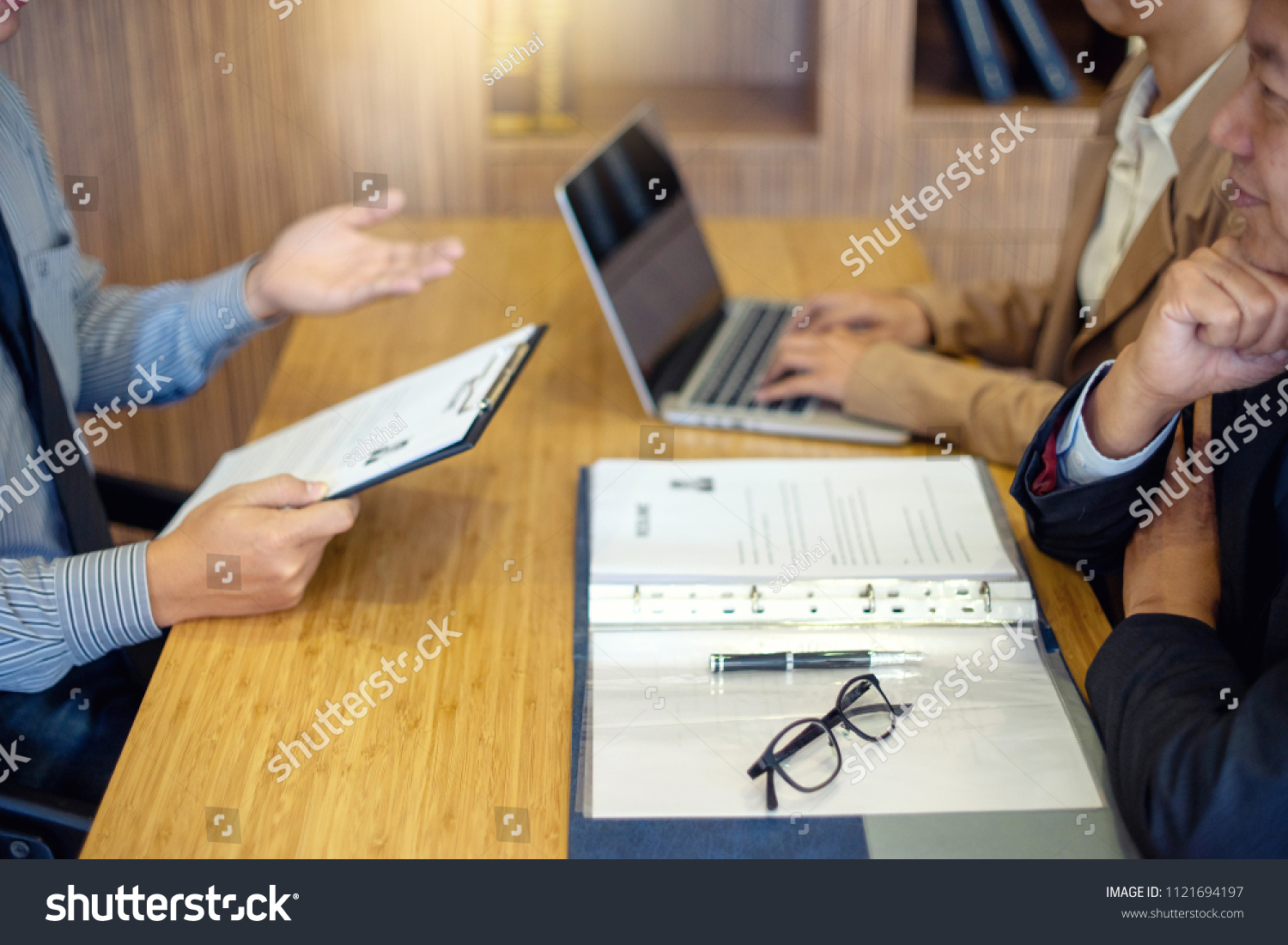 Job Interview New Staff Office Room Stock Photo 1121694197 | Shutterstock