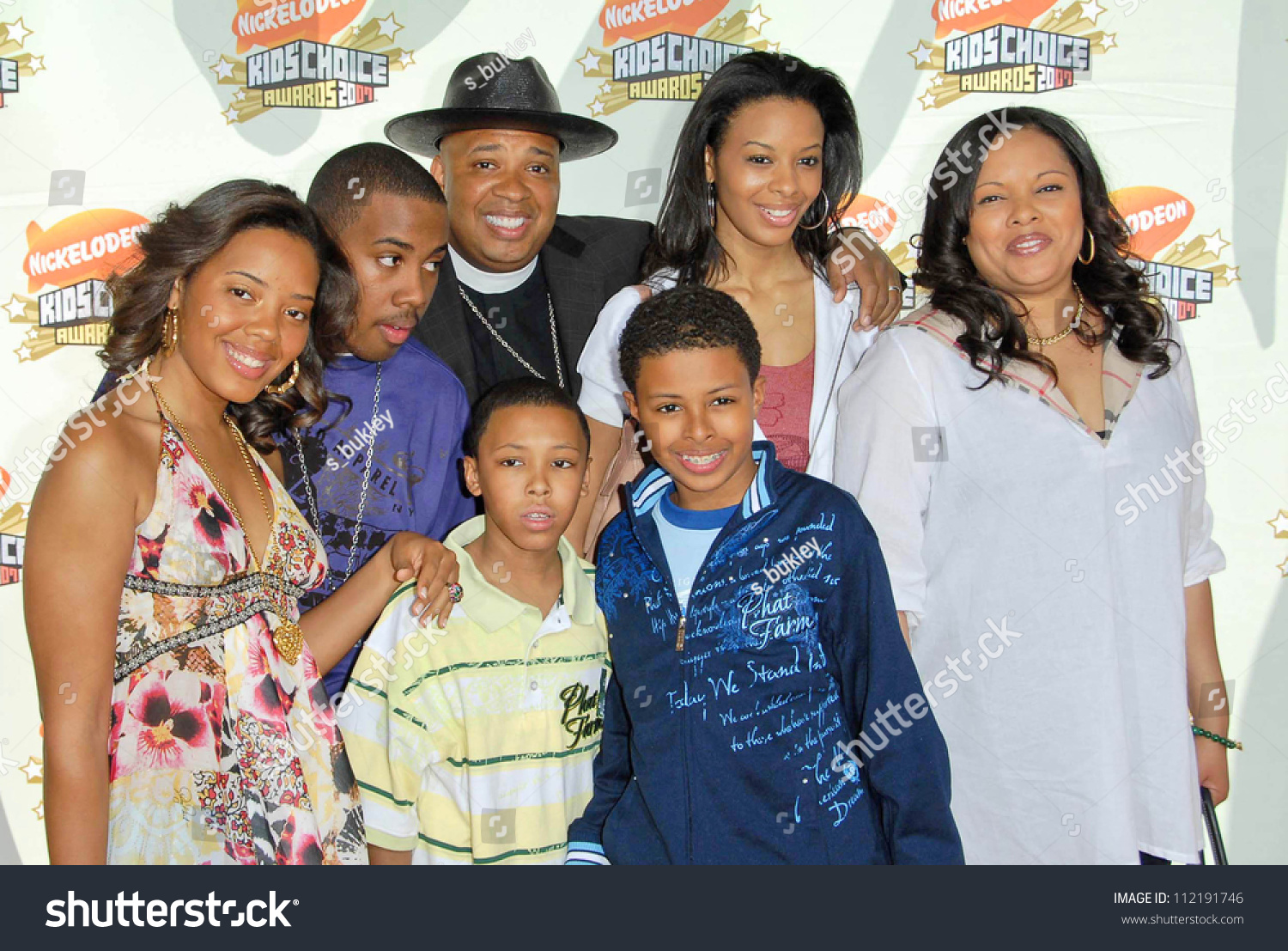 Joseph Simmons Family Nickelodeons 20th Annual Stock Photo 112191746 ...