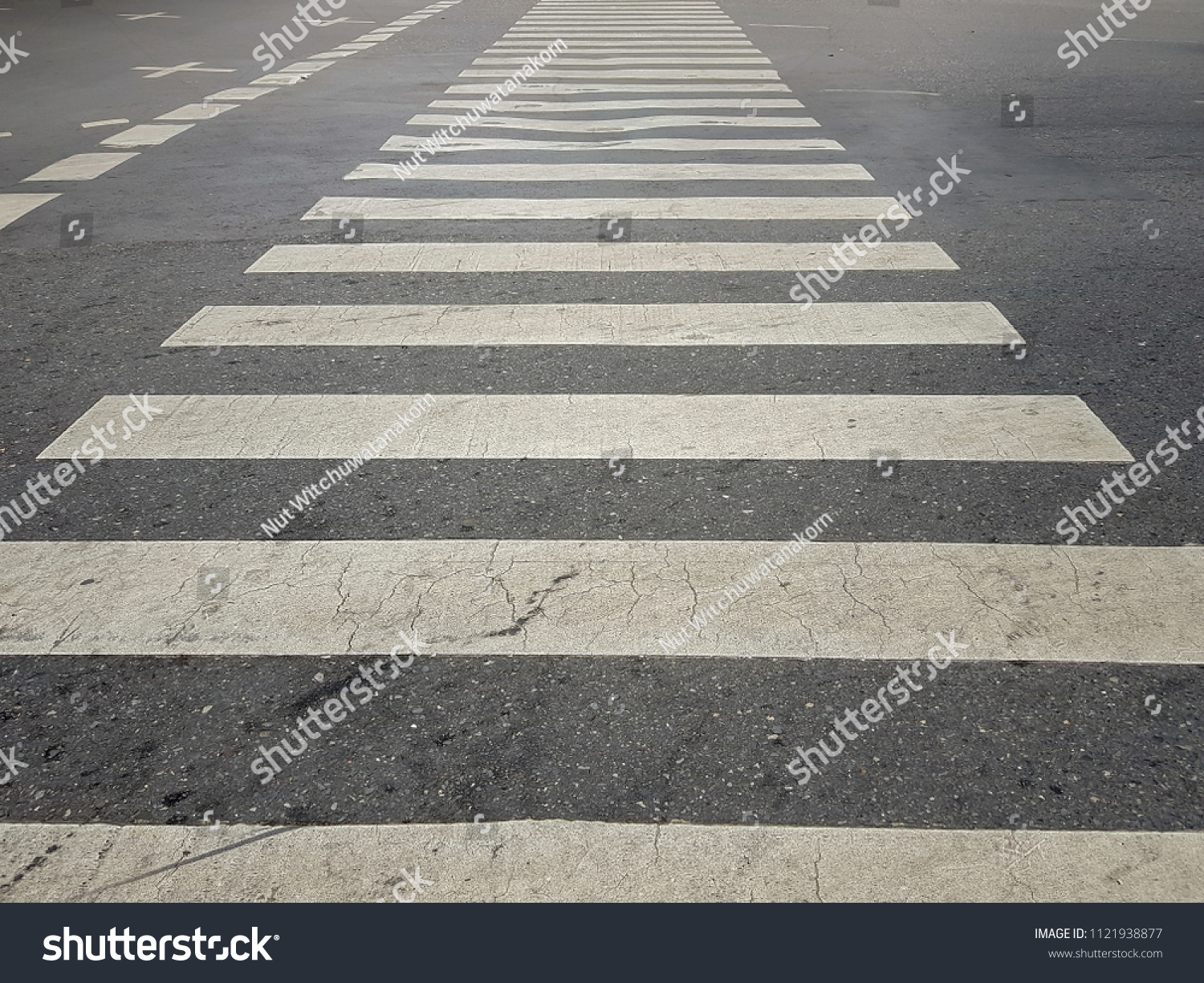 Pedestrian Crossing Place Designated Pedestrians Cross Stock Photo ...