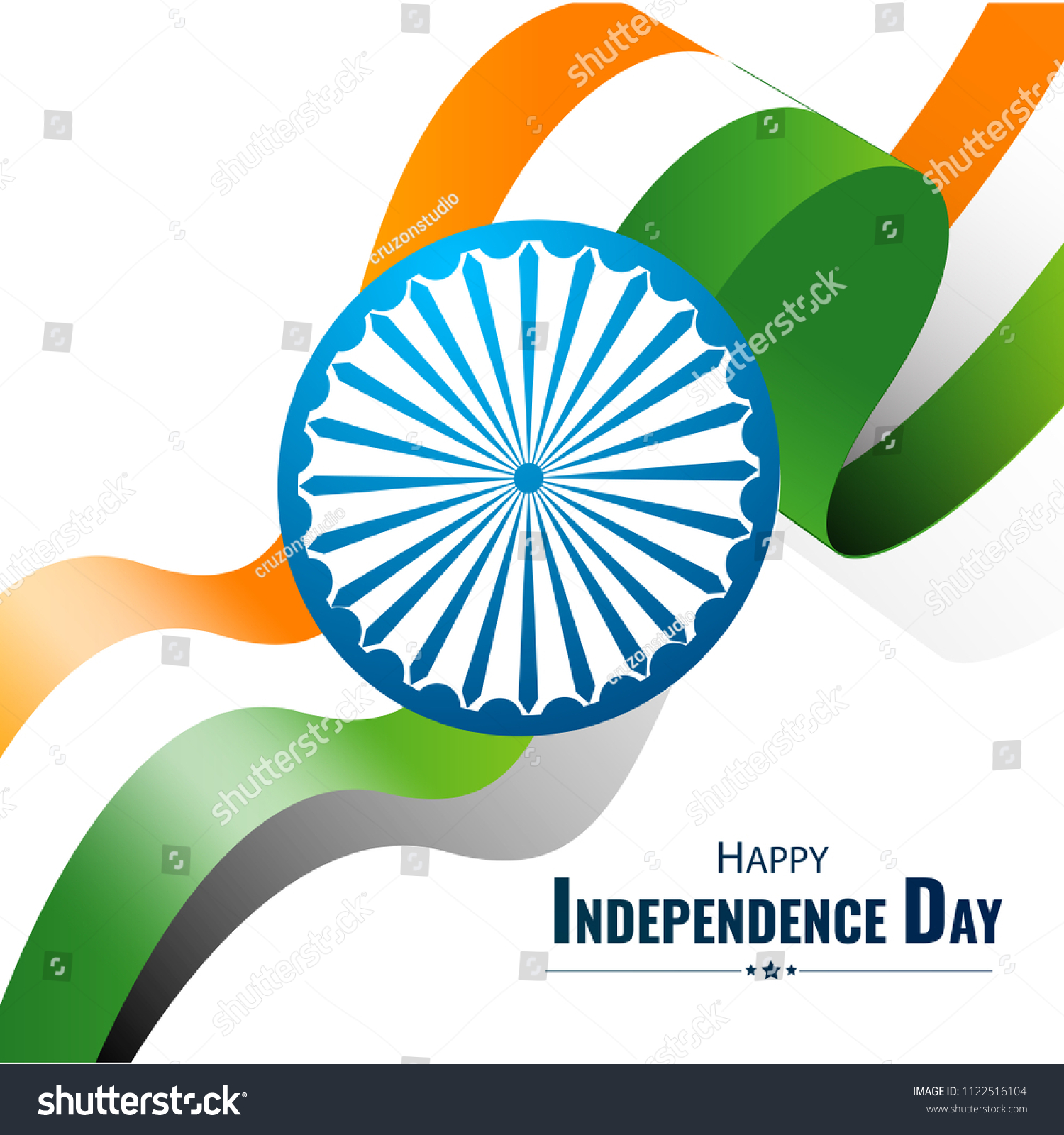 Happy Independence Day India Vector Illustration Stock Vector (Royalty ...