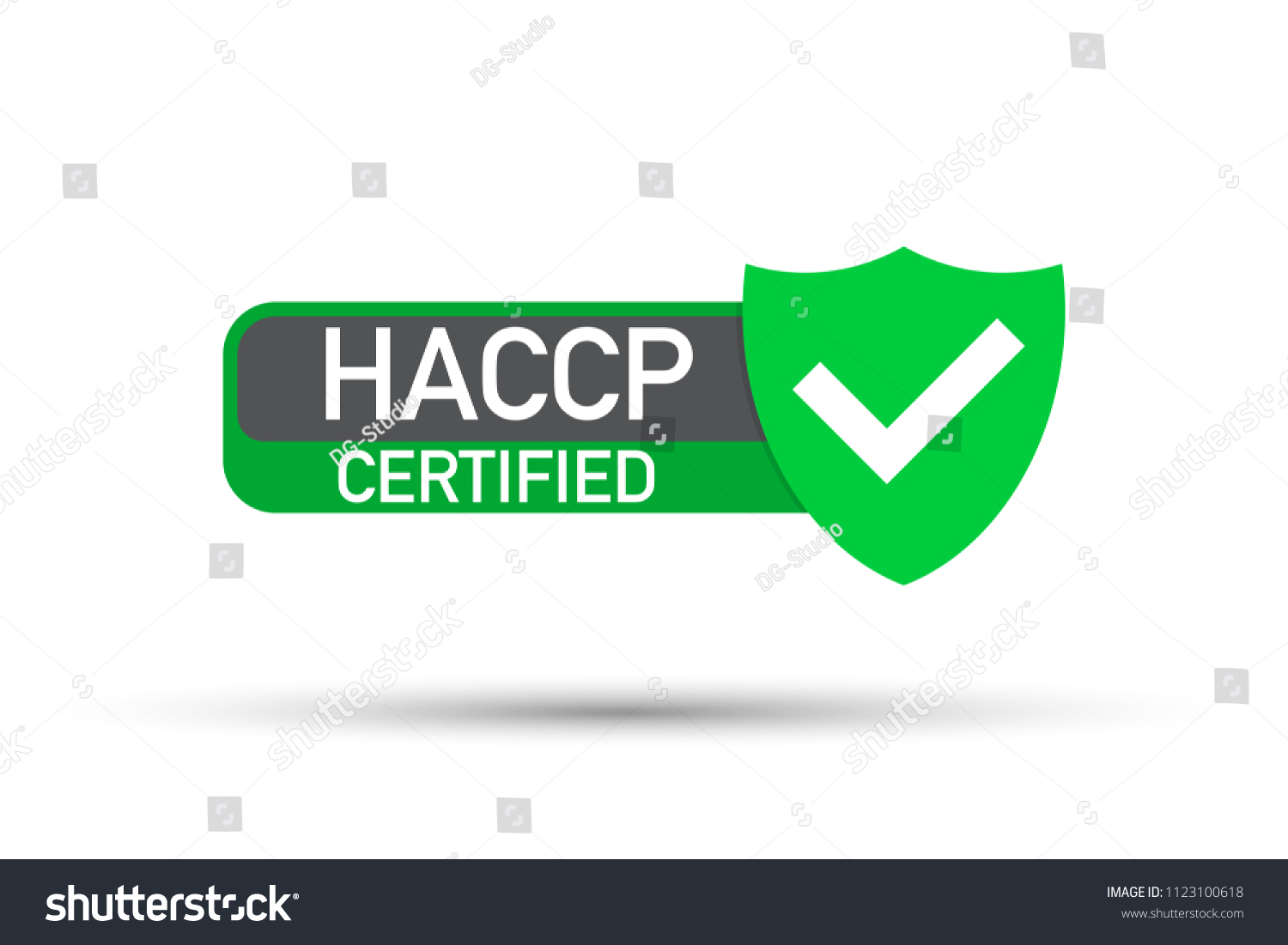 Haccp Certified Icon On White Background Stock Vector (Royalty Free ...