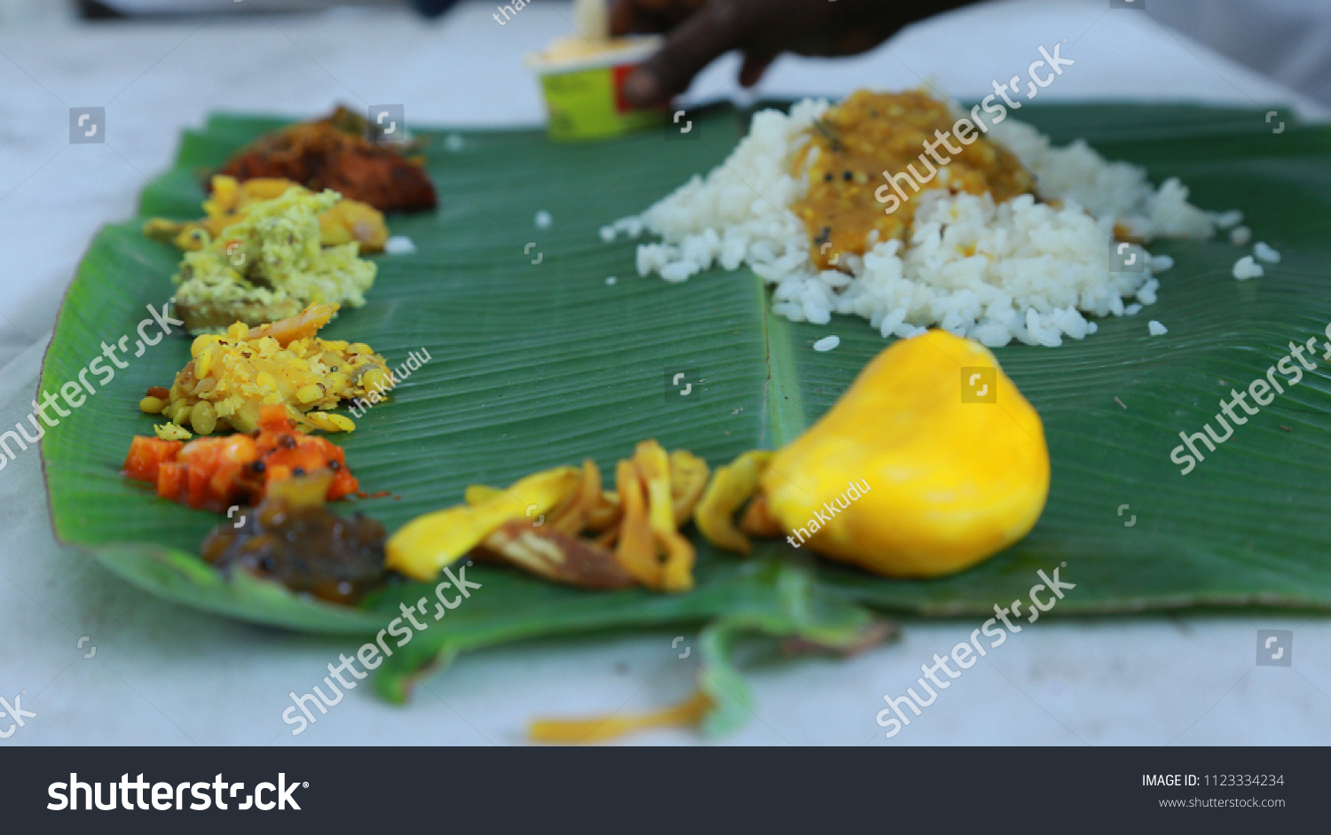 Leaf Meals Kerala Stock Photo 1123334234 | Shutterstock