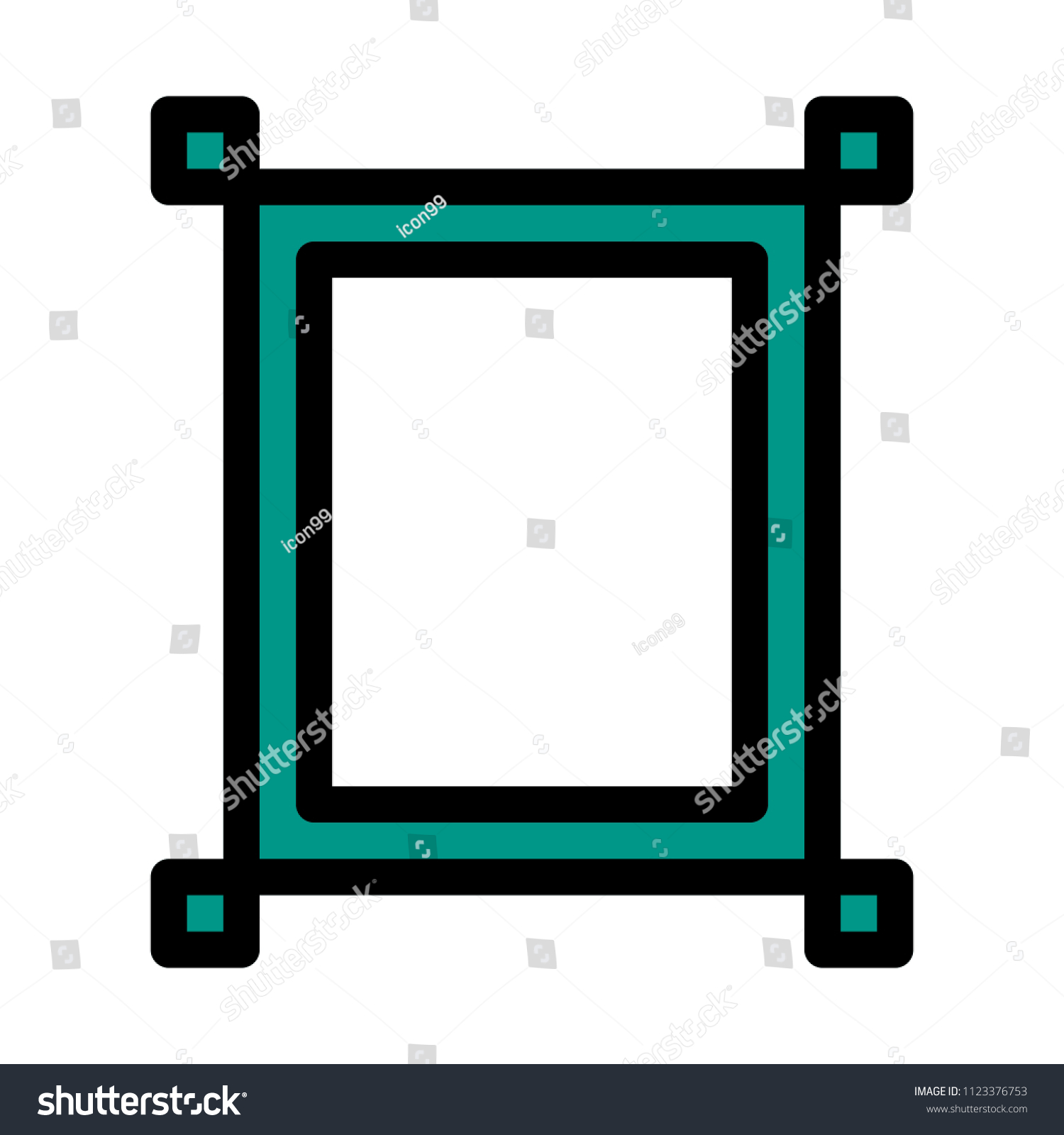 Design Rectangular Frame Stock Vector (Royalty Free) 1123376753 ...