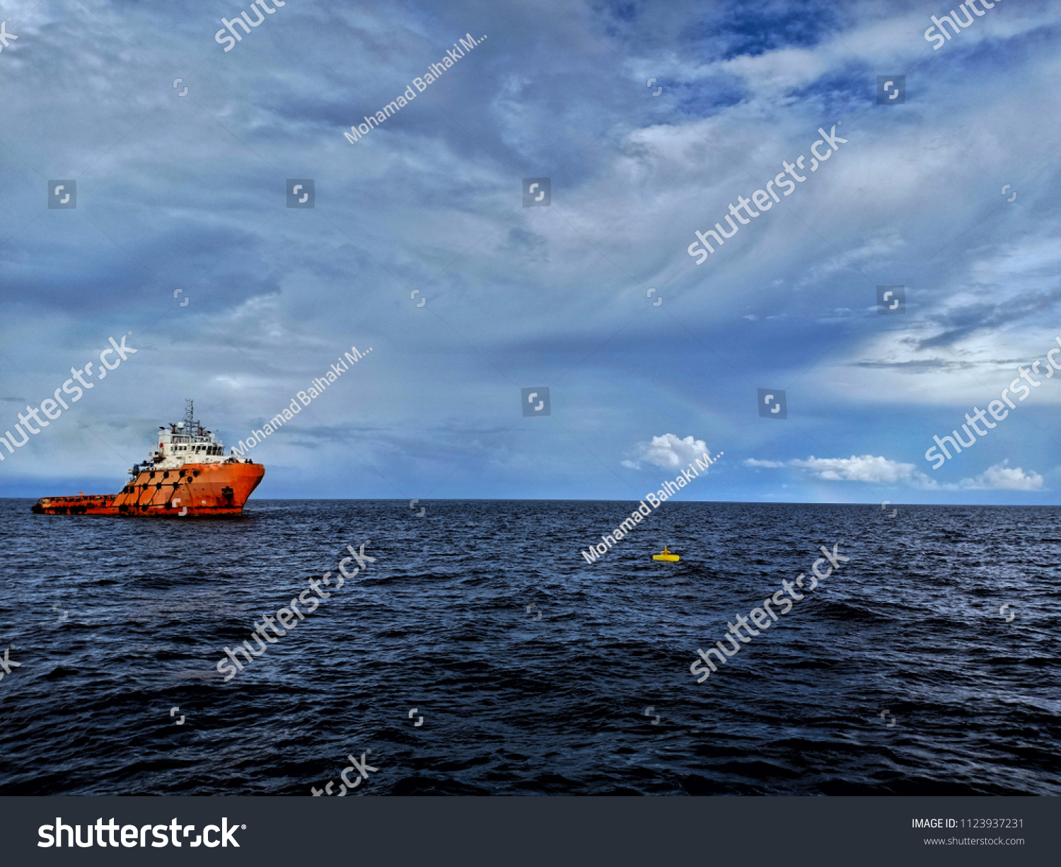 Offshore Crew Boat Safety Surveillance During Stock Photo 1123937231 ...