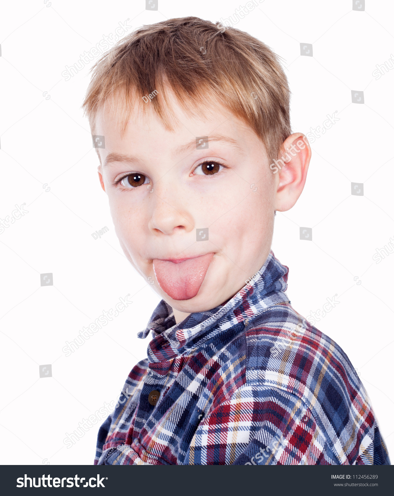 Boy Showing Tongue Stock Photo 112456289 | Shutterstock