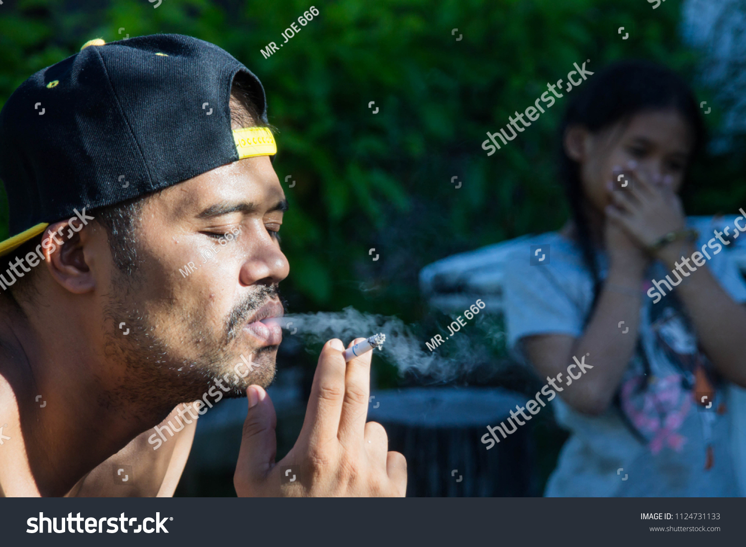 Smoking Cigarettes Health Hazards Stock Photo 1124731133 | Shutterstock