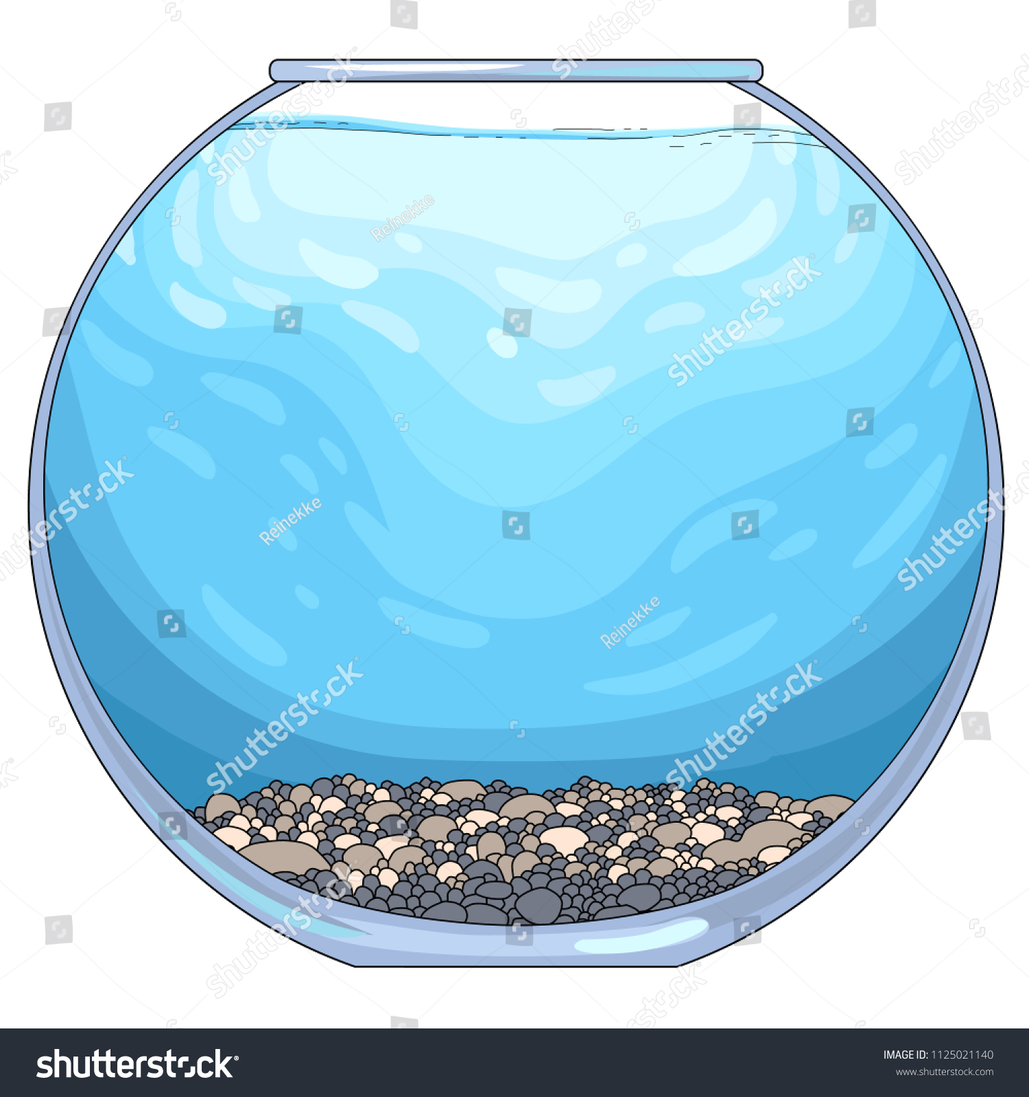 Пустой аквариум с водой