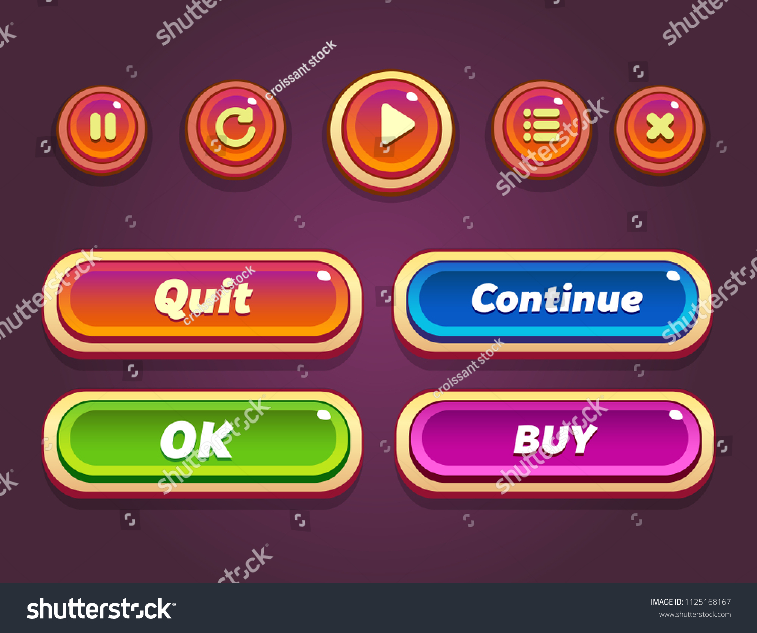 game-ui-set-buttons-gui-design-stock-vector-royalty-free-1125168167