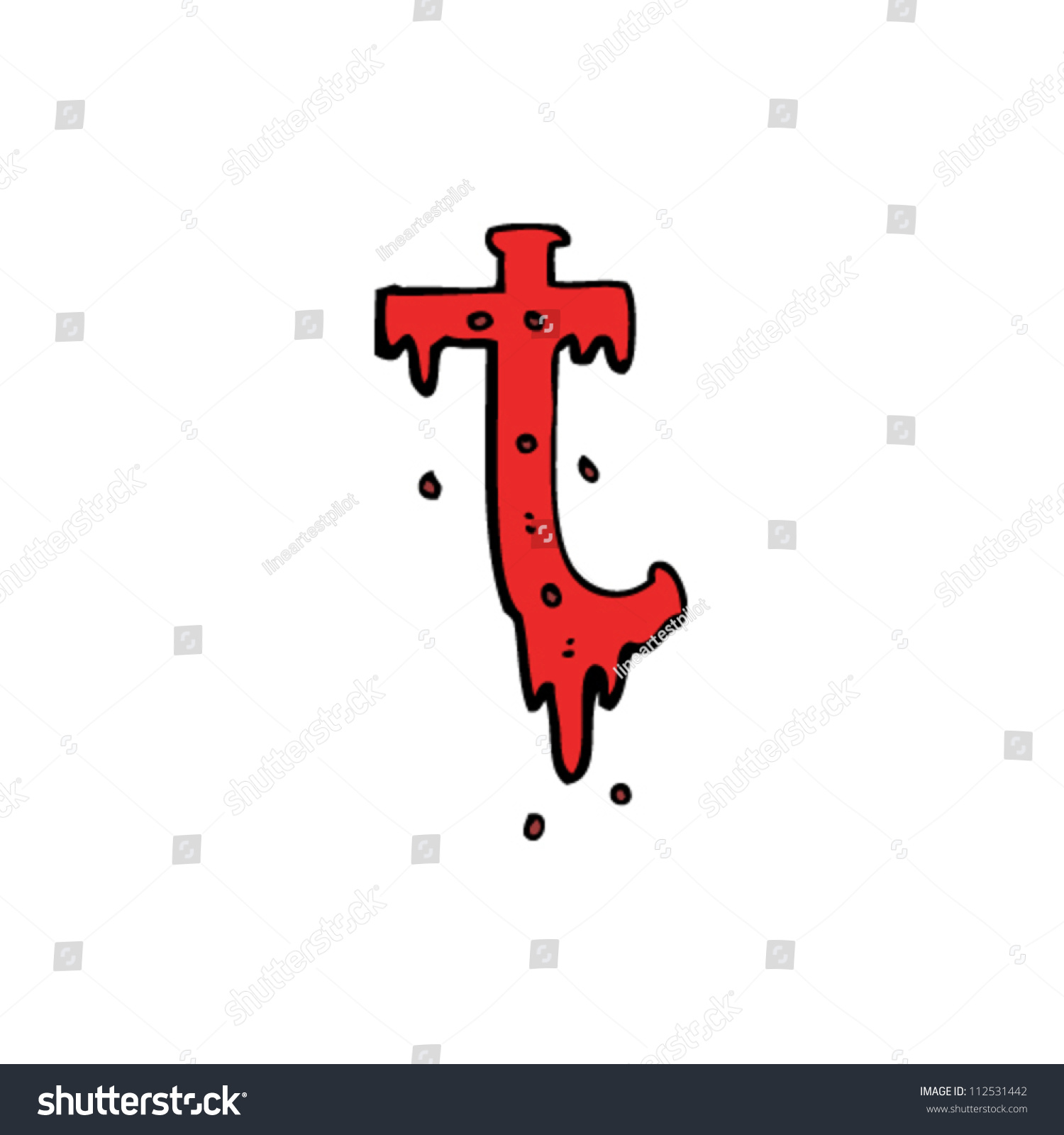 Cartoon Letter T Stock Vector (Royalty Free) 112531442 | Shutterstock