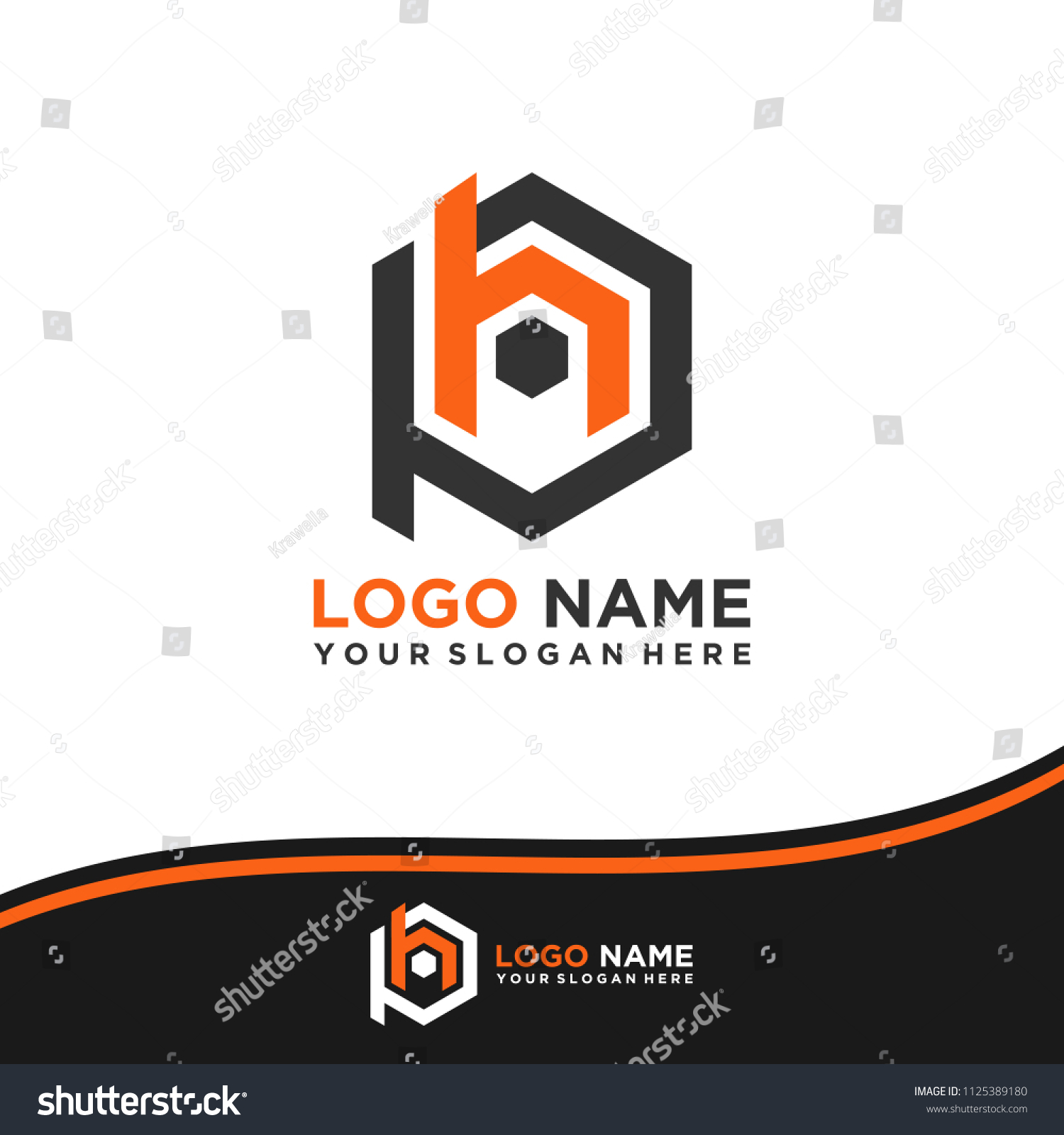 Ph Logo Letter Initial Abstract Polygonal Stock Vector (Royalty Free ...