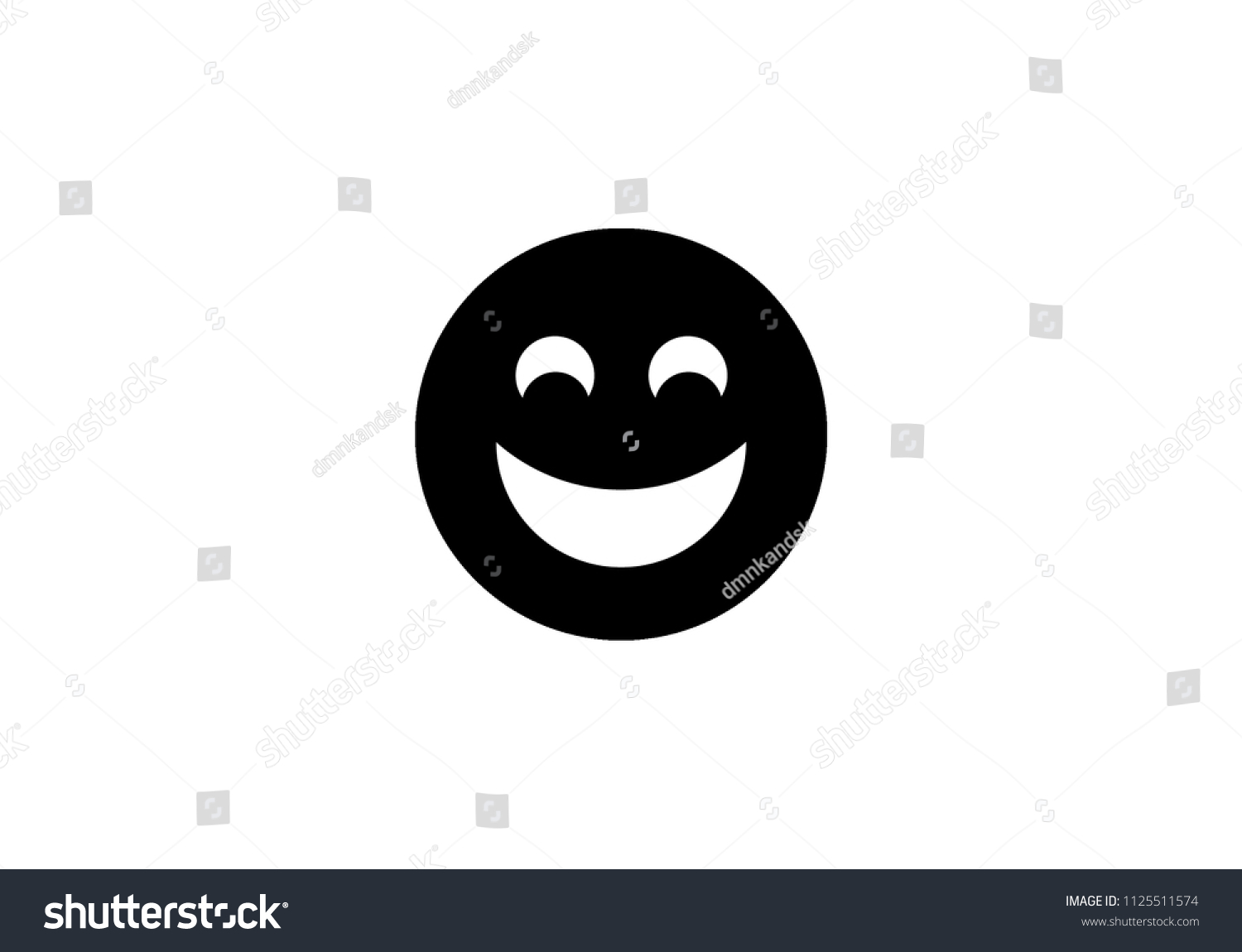 Laughing Emoticon Vector Facial Expression Illustration Vector Có Sẵn