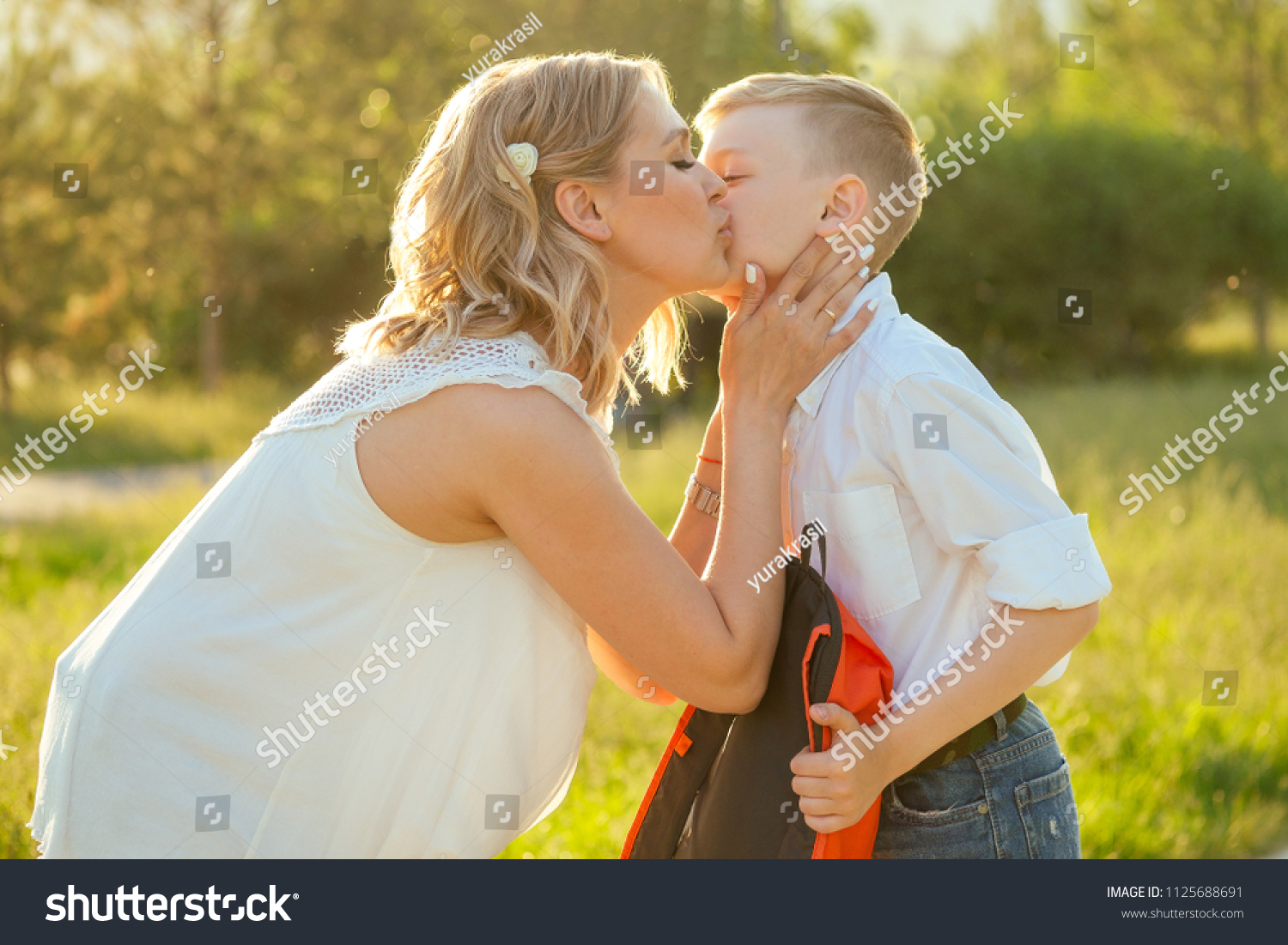Mom Kiss Son
