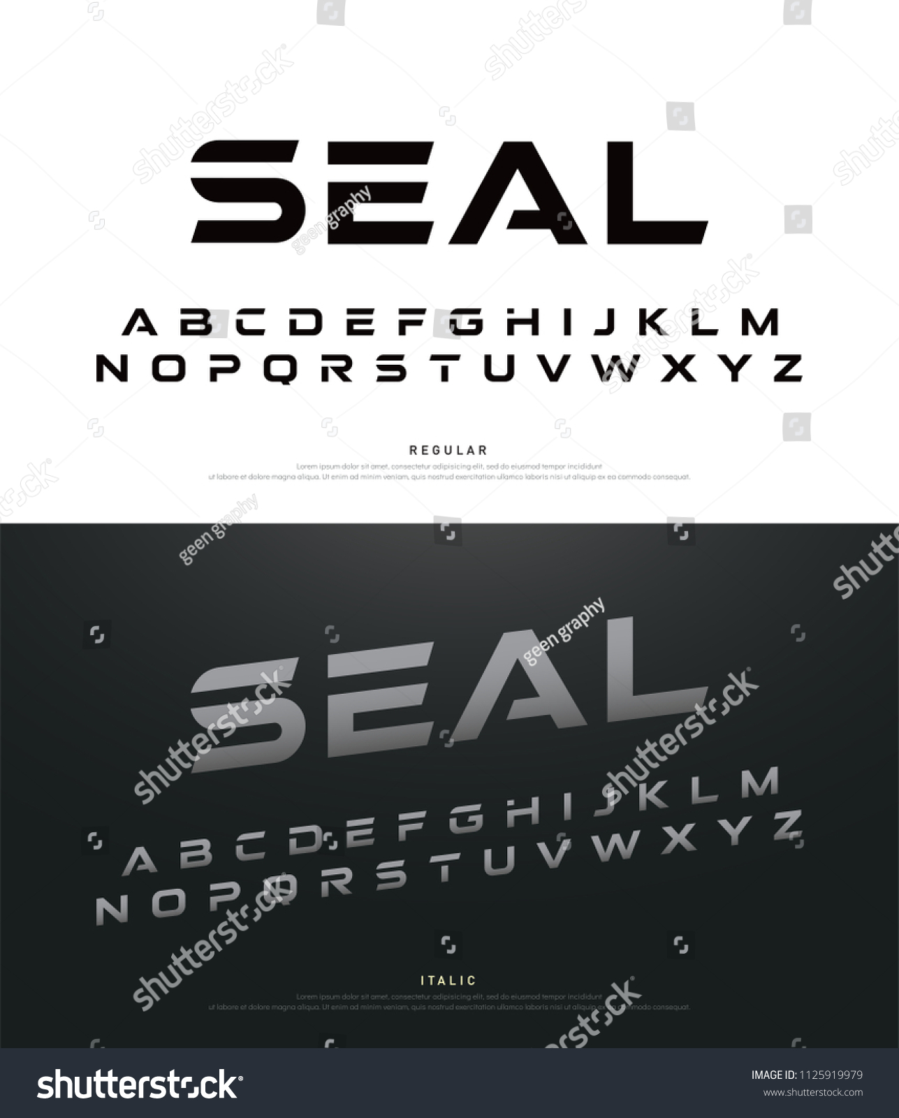 Sport Modern Alphabet Fonts Typography Font Stock Vector (Royalty Free ...