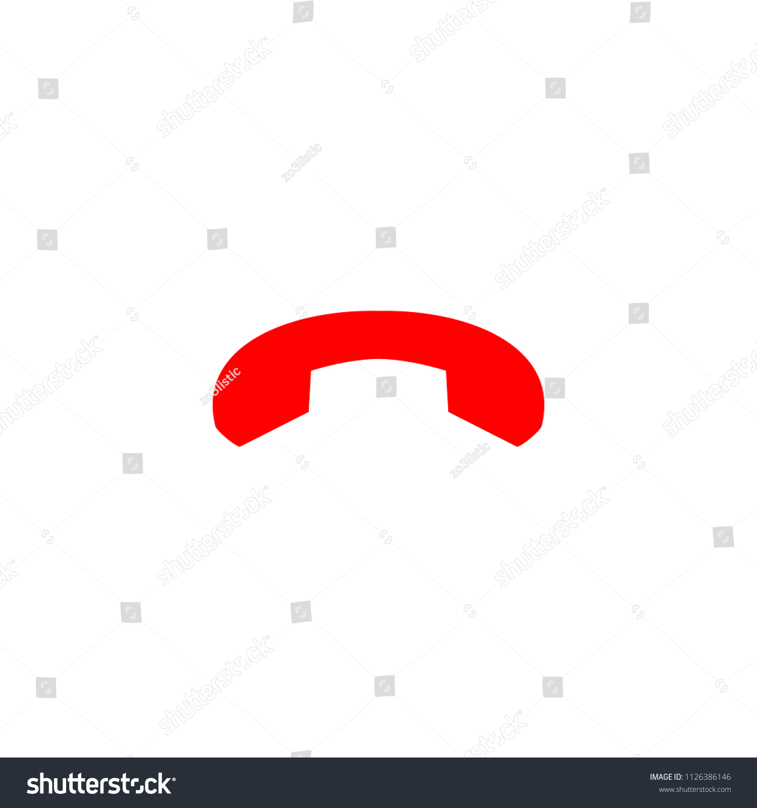 End Call Icon End Phone Call Stock Vector Royalty Free 1126386146