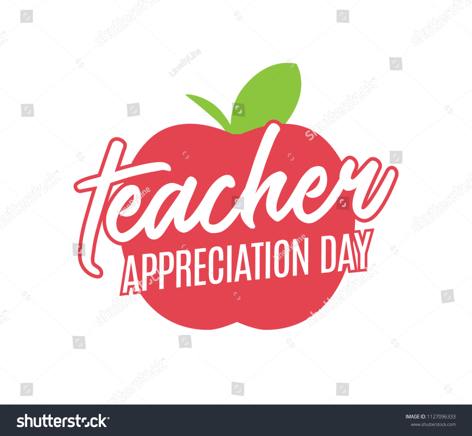 Teacher Appreciation Day Thank You Teacher Stock Vector (Royalty Free ...