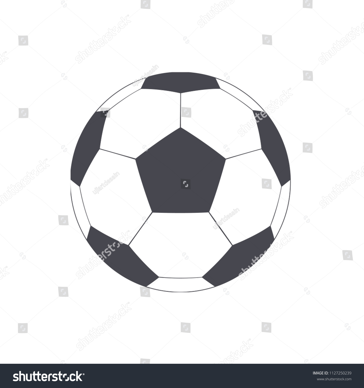 Soccer Ball Lineart Sketch Style Vector Stock Vector (Royalty Free ...