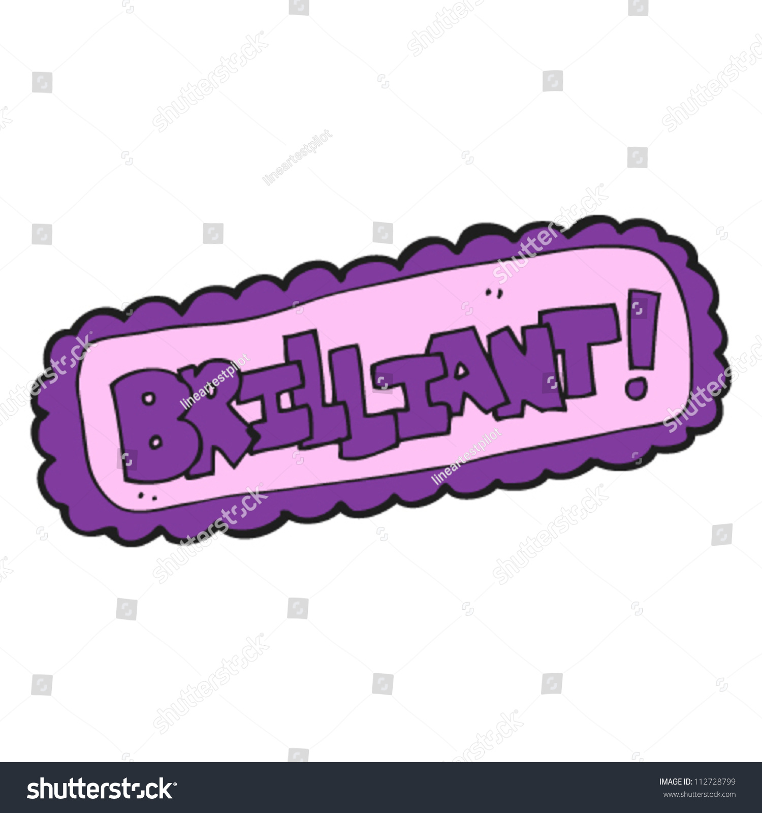 Cartoon Brilliant Sign Stock Vector (Royalty Free) 112728799 | Shutterstock