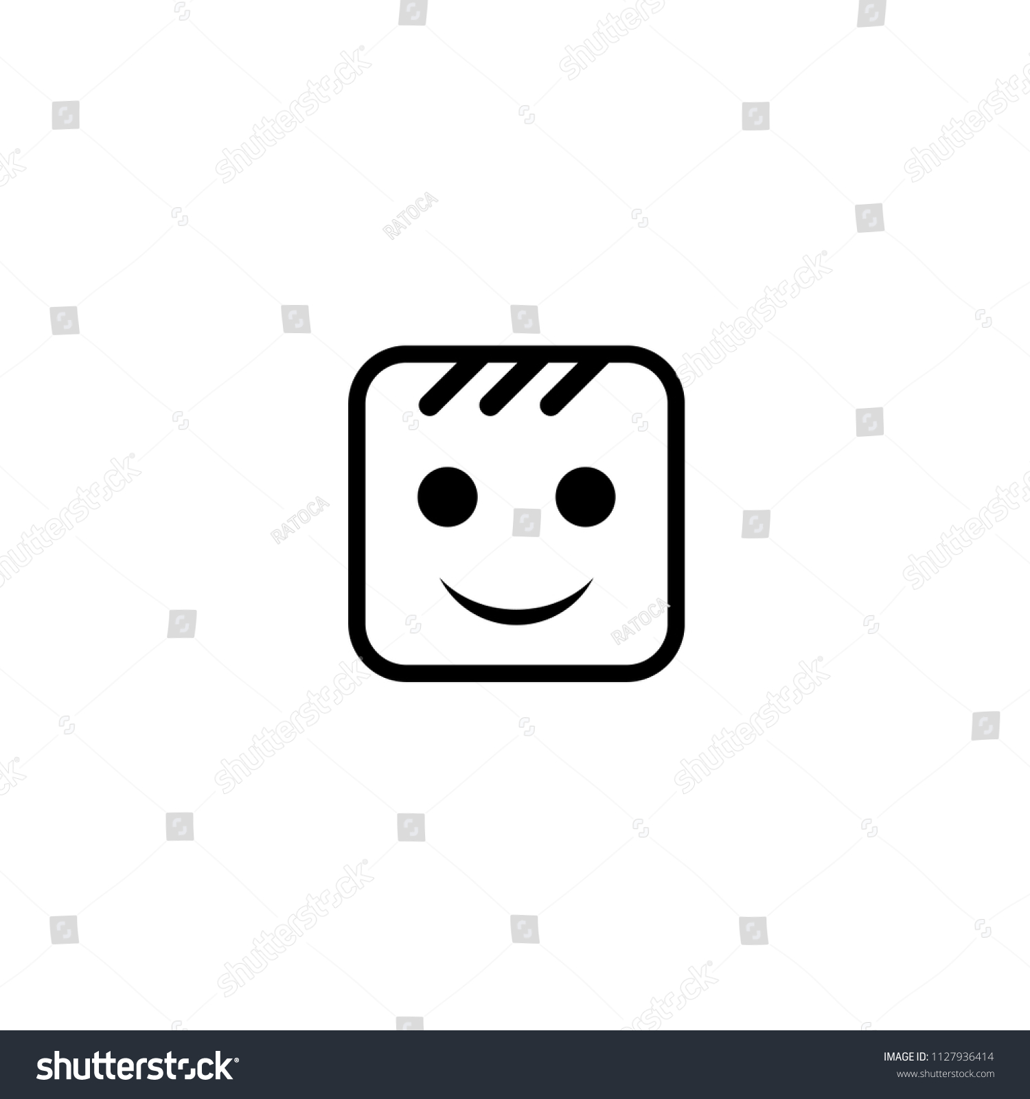 Small Smile Icon Stock Vector (royalty Free) 1127936414 