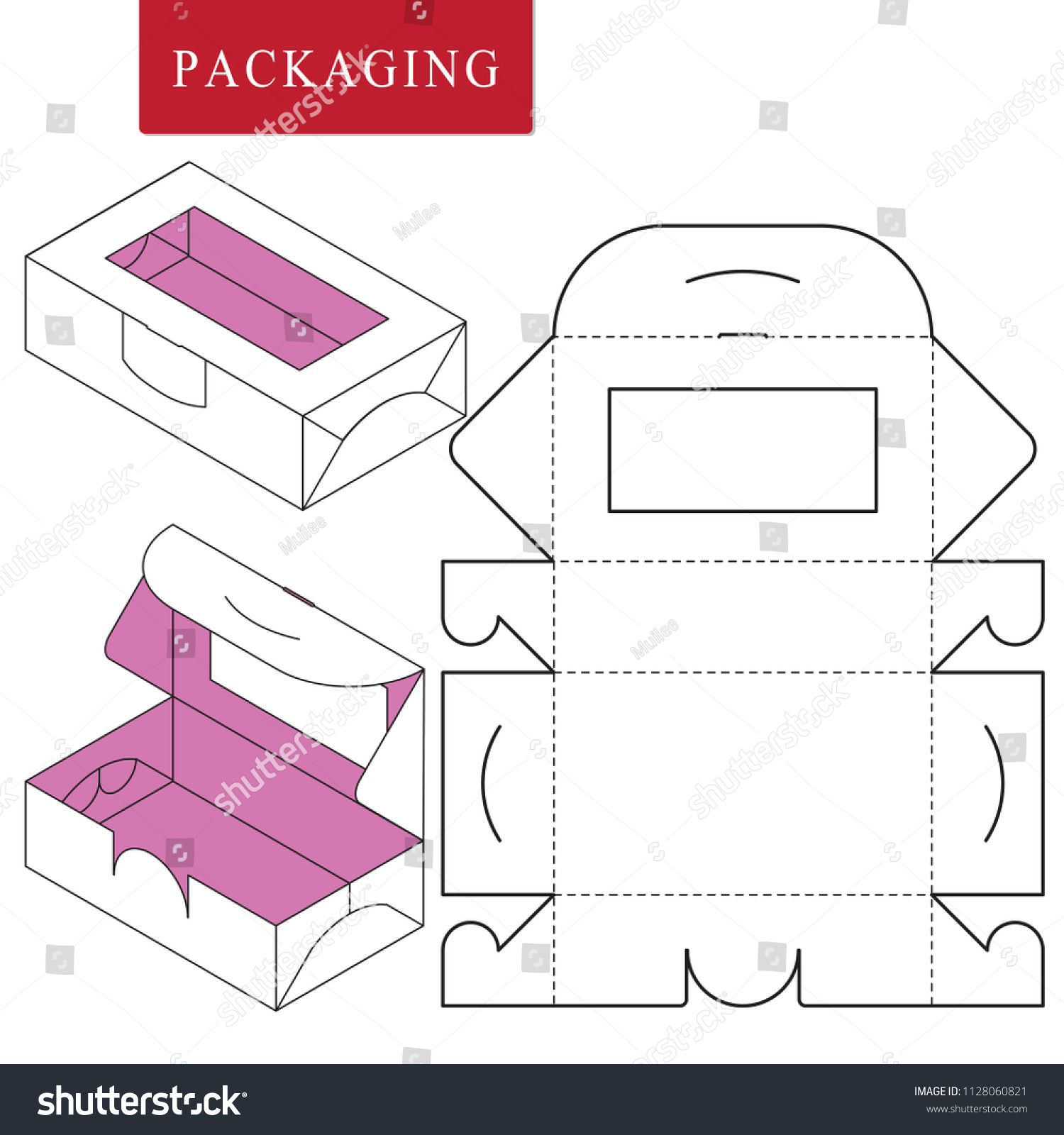 Packaging Fast Food Stock Vector (Royalty Free) 1128060821 | Shutterstock