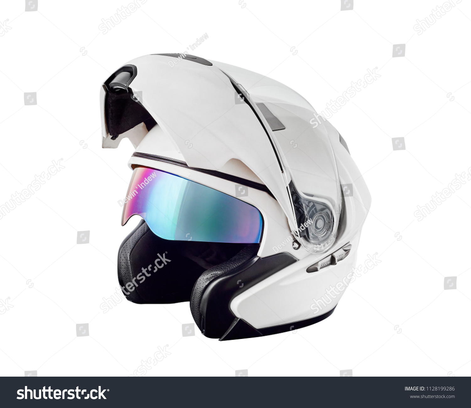 flip up helmet with sun visor