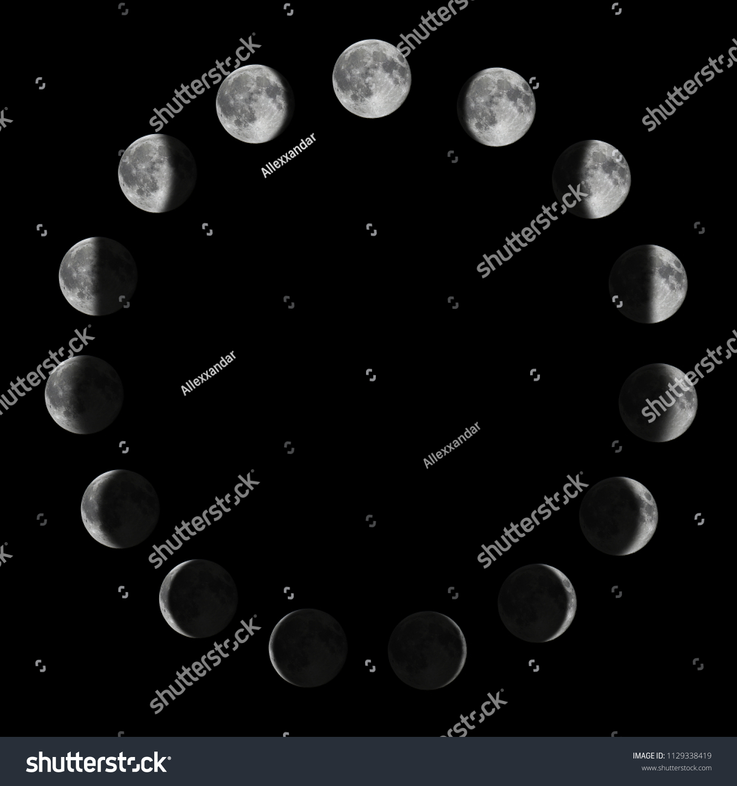 Phases Moon Moon Lunar Cycle Stock Photo 1129338419 Shutterstock Phases Moon Moon Lunar Cycle Stock Photo 1129338419 Shutterstock